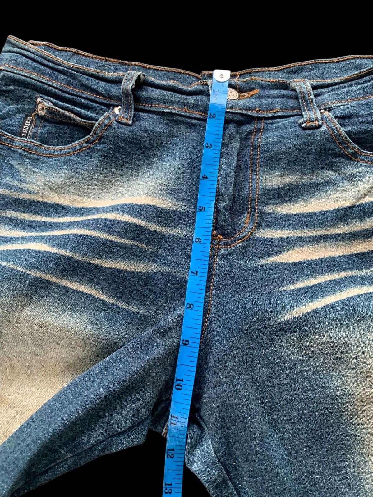 If Six Was Nine × Japanese Brand × Vintage Watch L.A Jeans Flare Vintage Distressed Denim Size 32" / US 10 / IT 46 - 24 Thumbnail