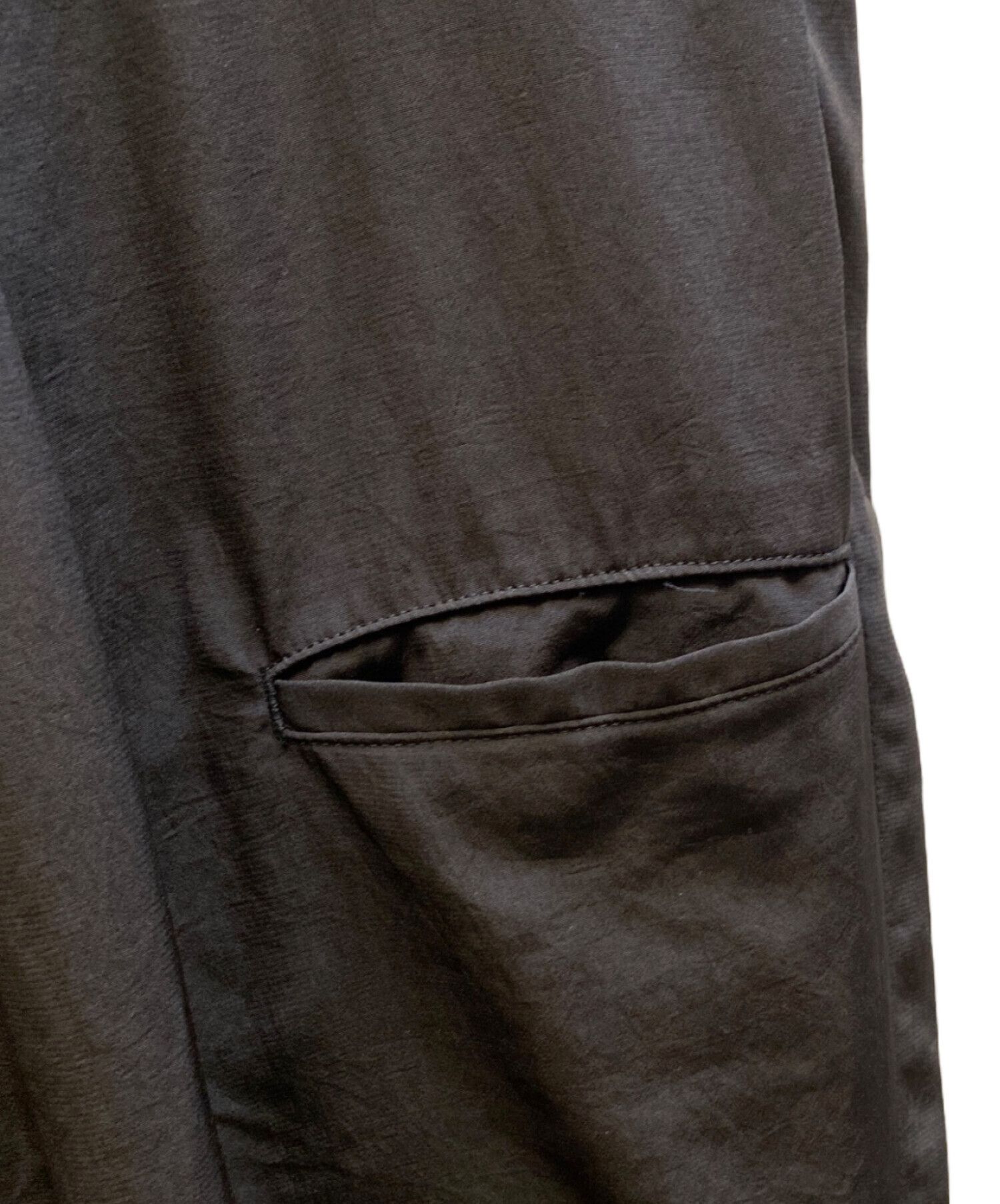 Yohji Yamamoto s'yte by yohji yamamoto CREPE de CHINE SIDE TUCK TROUSERS Size US 38 / EU 54 - 7 Thumbnail