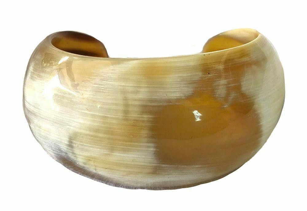Designer New Textured Cow Horn Bracelet. Size ONE SIZE - 6 Thumbnail