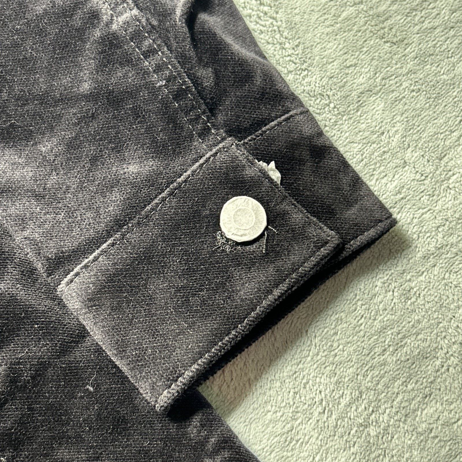 Denim & Co. Soft shell Jacket Womens Medium Chore Western VTG Farm Barn Size M / US 6-8 / IT 42-44 - 5 Thumbnail