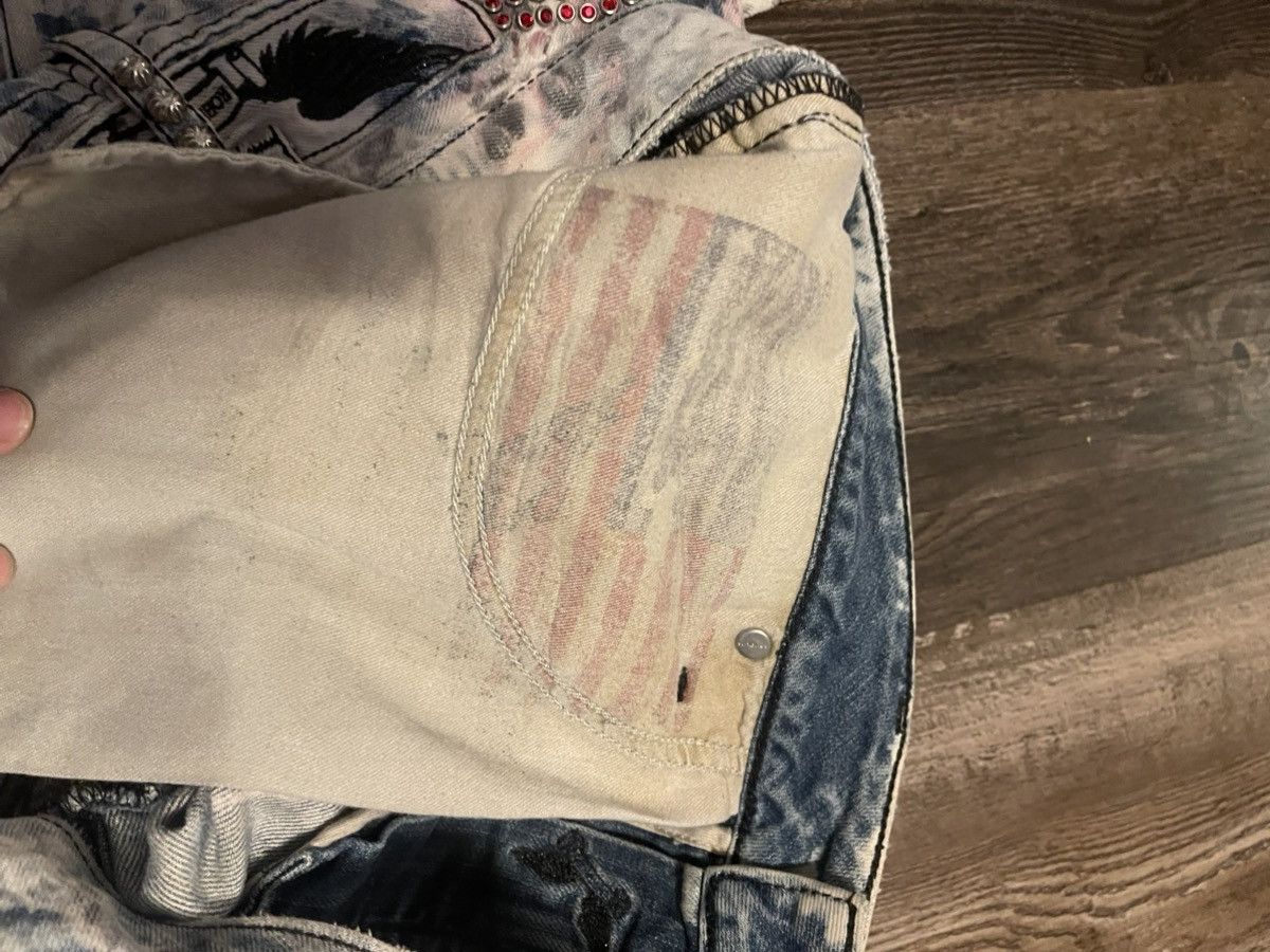 Robins Jeans Robins Jeans Fully Studded Baba Wash Jeans Size US 34 / EU 50 - 5 Thumbnail