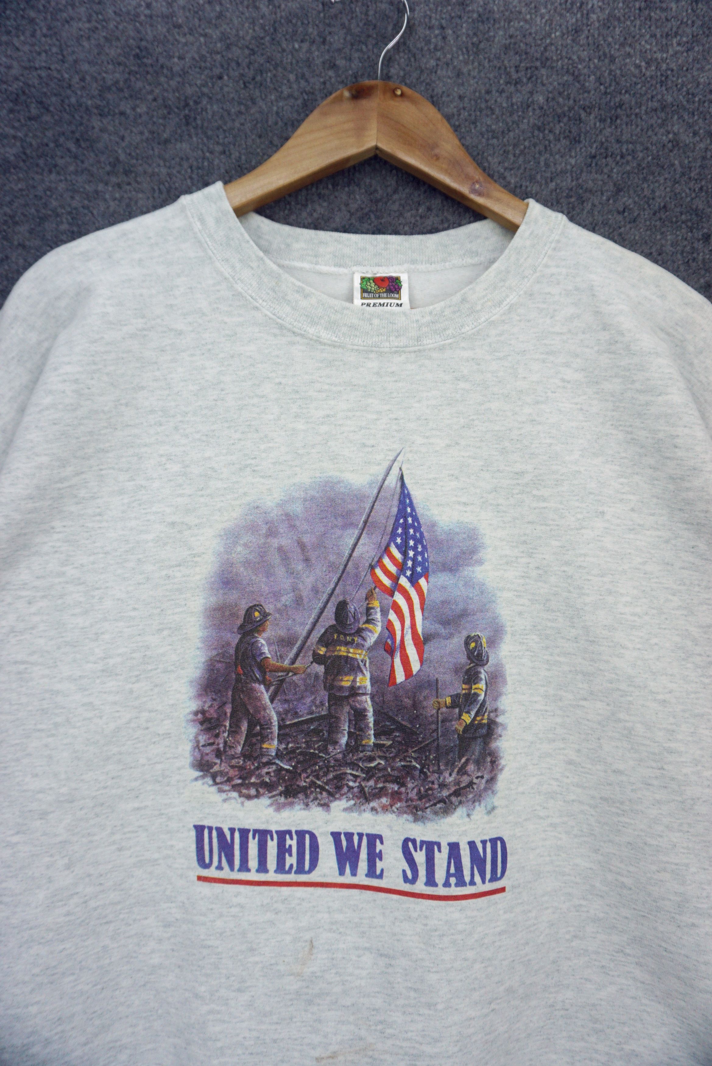 Fruit Of The Loom Vintage FDNY United We Stand Sweatshirt Size XL FOTL Premium Size US XL / EU 56 / 4 - 3 Thumbnail