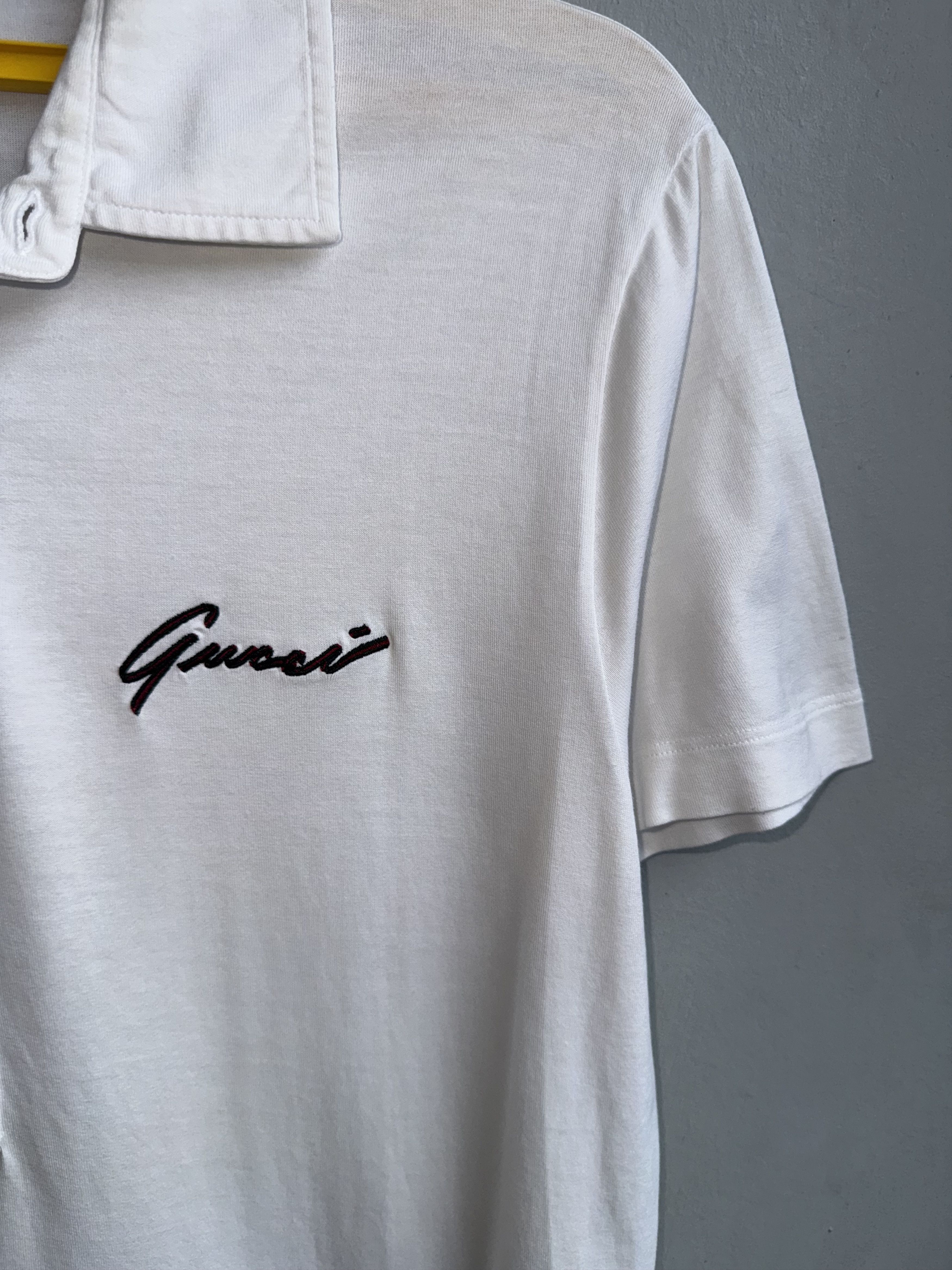 Gucci Gucci Luxury Polo Vintage Shirt Size L / US 10 / IT 46 - 6 Thumbnail