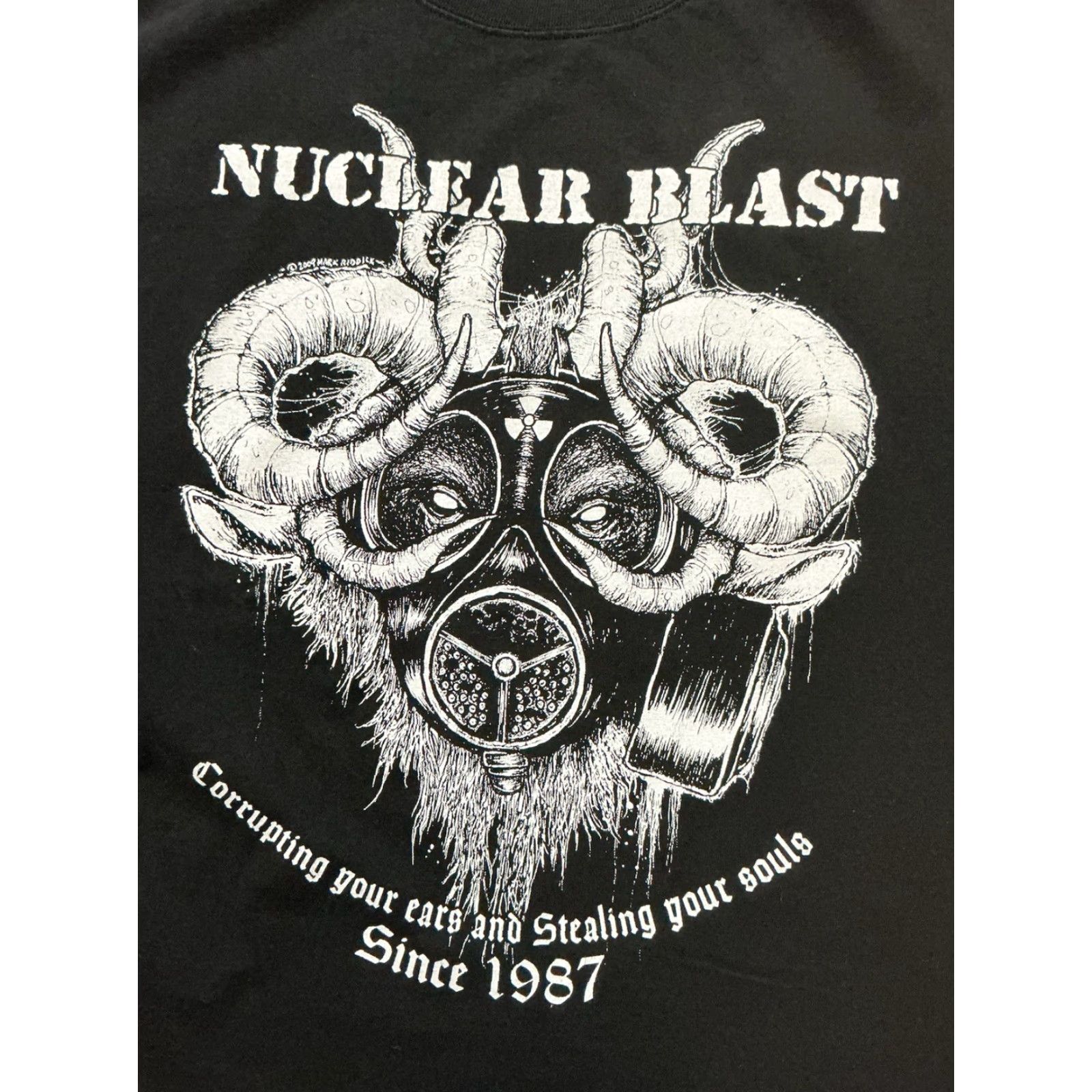 Hanes Nuclear Blast Records Corrupting Your Ears Hardcore Death Metal Rock T-Shirt MD Size US M / EU 48-50 / 2 - 6 Thumbnail