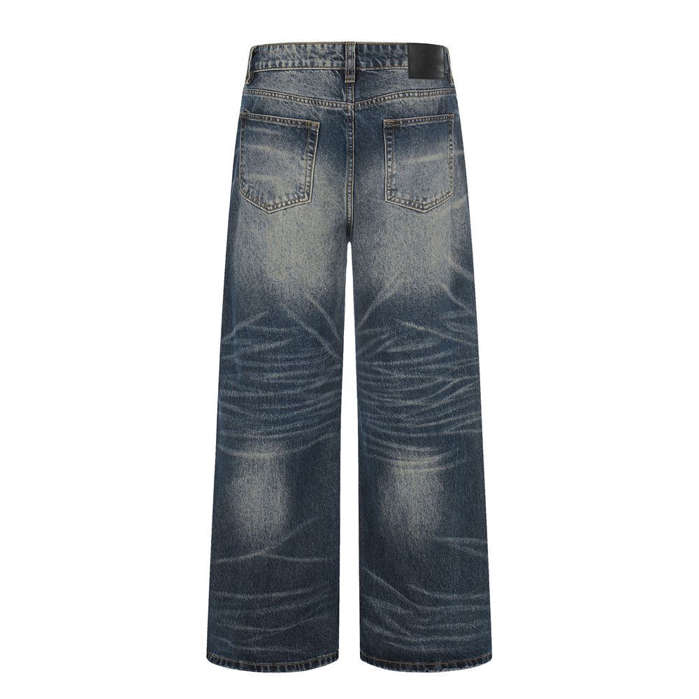 Vintage Men's Streetwear Retro Punk Distressed Washed Denim Jeans Size US 32 / EU 48 - 2 Thumbnail