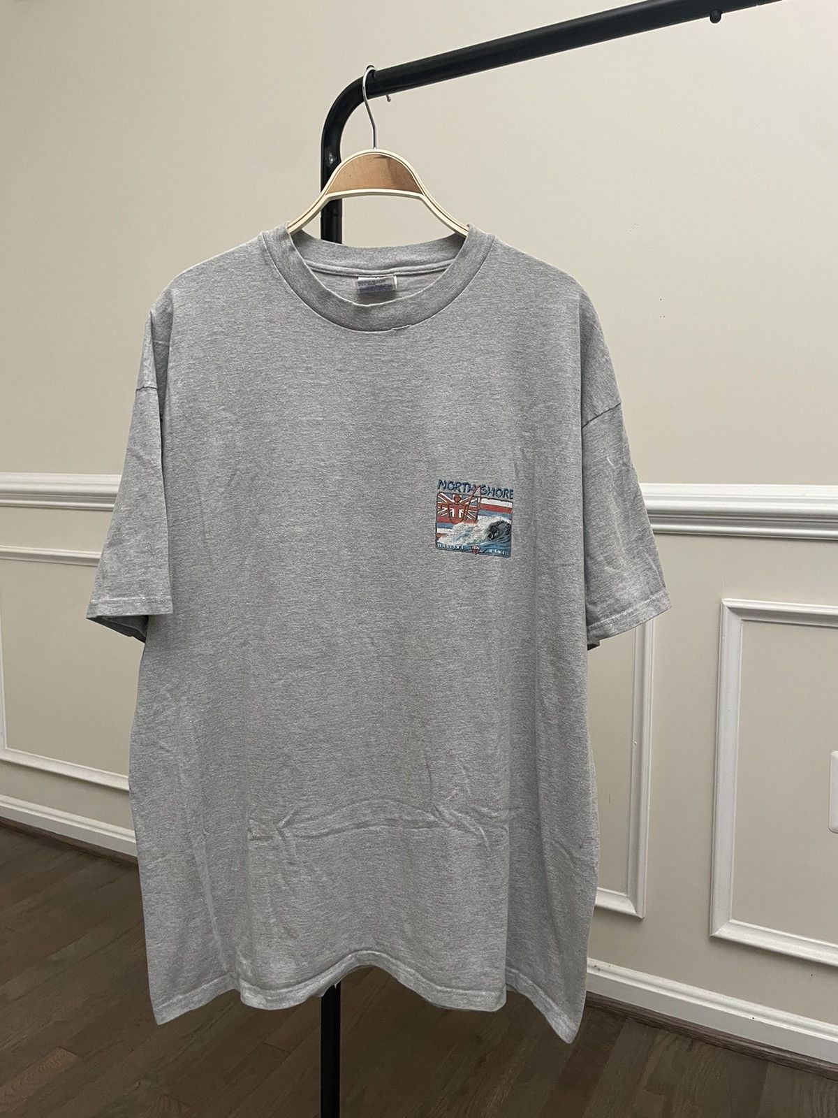 Vintage Vintage 90s Shore Graphic Tee Shirt Unsoundrags Hanes Beefy Size US XL / EU 56 / 4 - 3 Thumbnail
