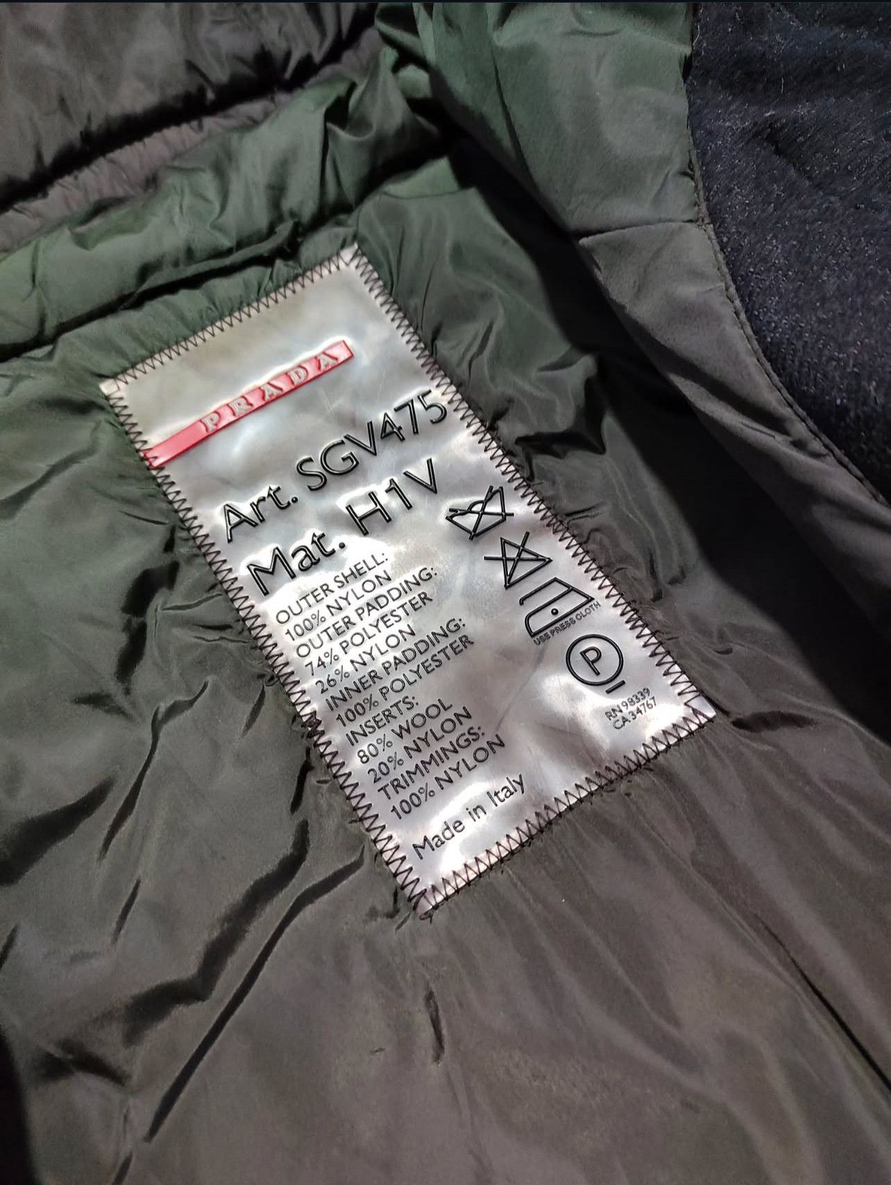 Prada Vintage Prada Khaki Vest (50) Art. SGV475 Mat. H1V Size US L / EU 52-54 / 3 - 7 Thumbnail
