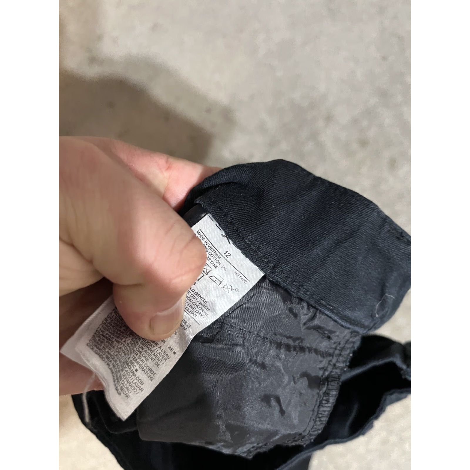 Old Navy Old Navy Black Pixie High-Rise Ankle Pants Women Size 12 Slim Cotton Blend Flat Front Pockets 12 Regular Women's Pants Size 34" / US 12 / IT 48 - 6 Thumbnail