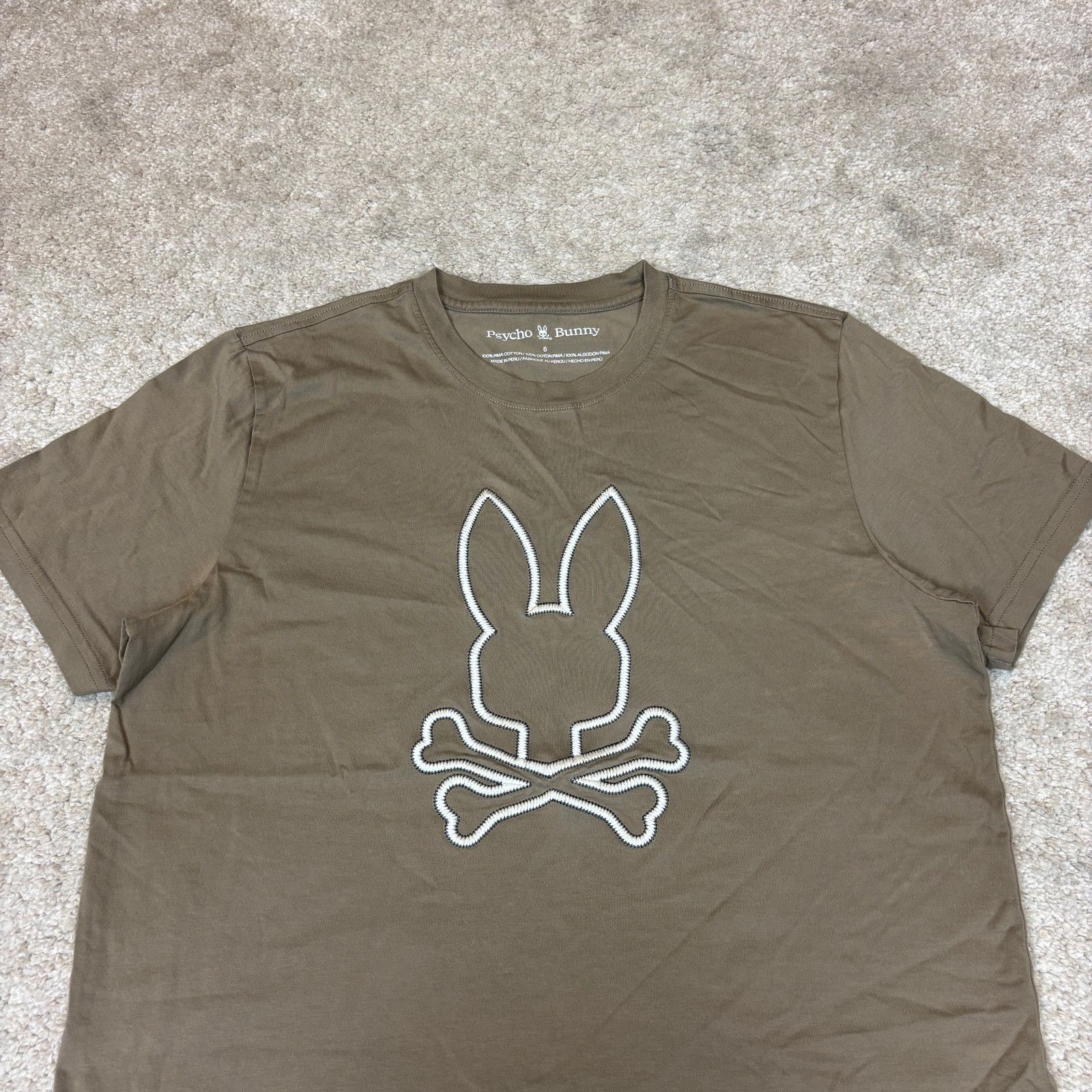 Psycho Bunny Psycho Bunny Floyd Embroidered Graphic T Shirt Men's 5/M Size US M / EU 48-50 / 2 - 2 Thumbnail