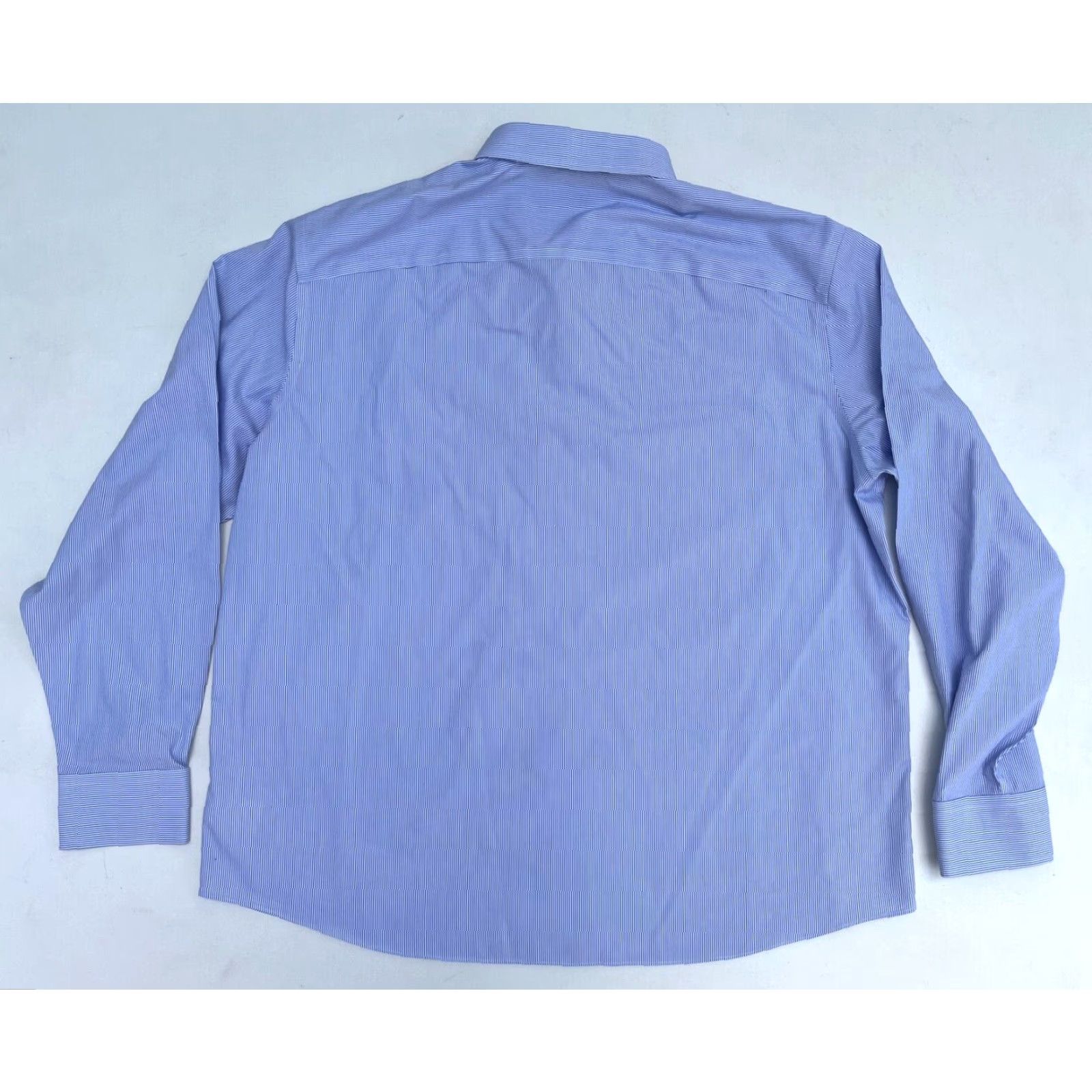 UNTUCKit UNTUCKit Men's Bordeaux WF Button-Up Shirt Stripes 3XL Blue Long Sleeve Collared Cotton Wrinkle Free Vintage? Size US XXL / EU 58 / 5 - 3 Thumbnail