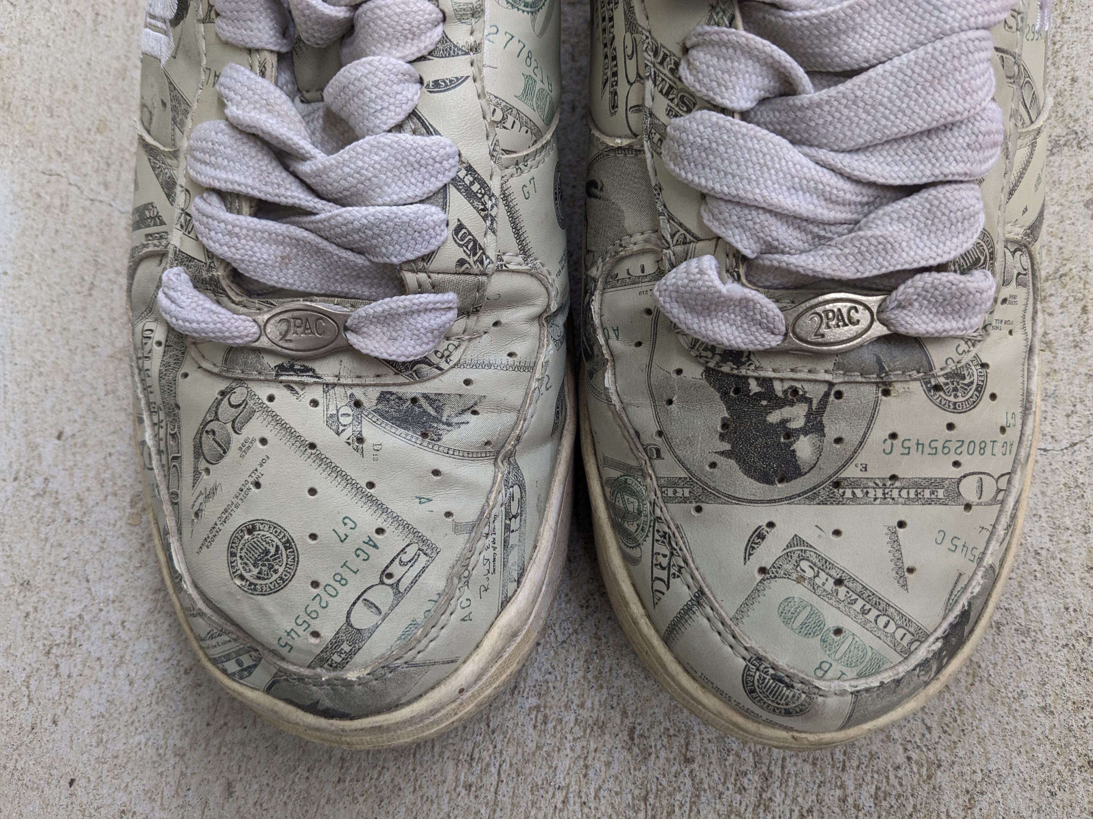 Makaveli Vintage Makaveli Tupac Shakur 8.5 Dollar Bill Size US 8.5 / EU 41-42 - 5 Thumbnail