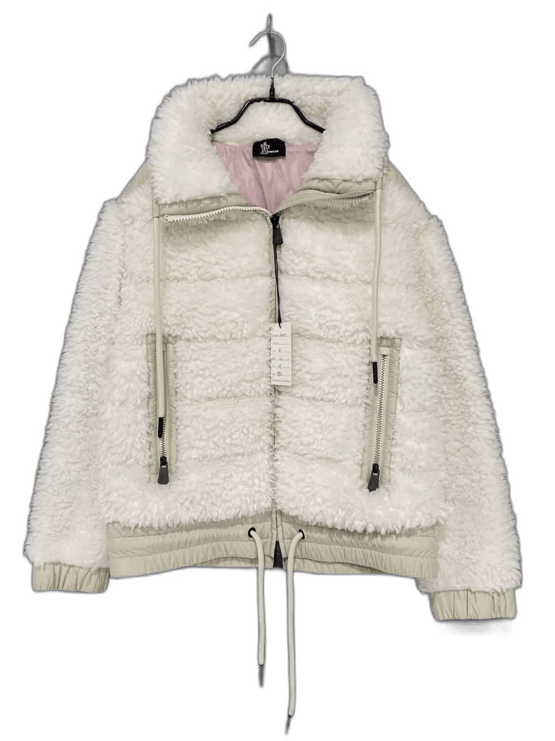Moncler Moncler White Teddy Down Jacket Size M / US 6-8 / IT 42-44 - 1 Thumbnail