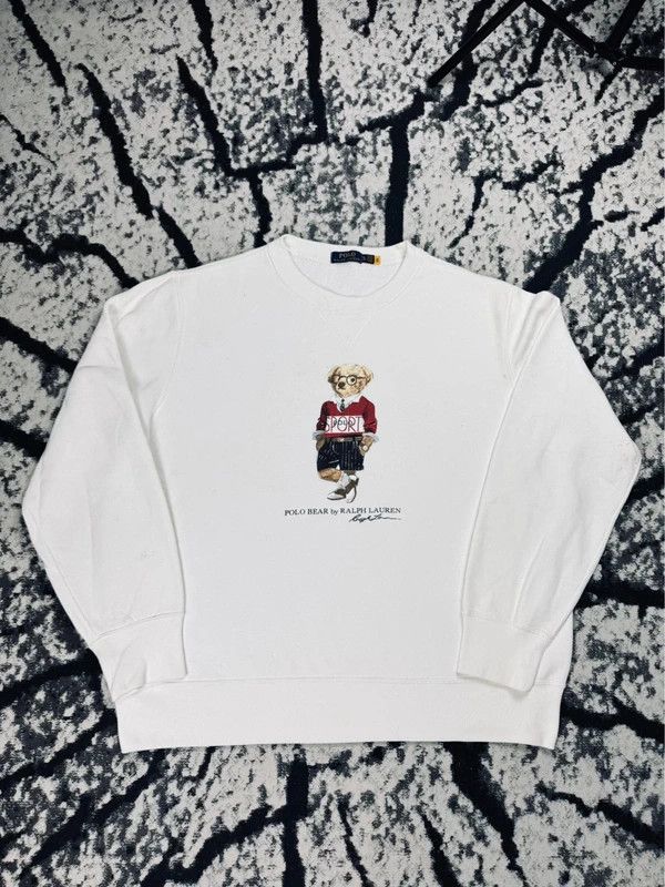 Ralph Lauren Polo Bear Ralph Lauren crewneck sweatshirt white color XL Size US XL / EU 56 / 4 - 1 Thumbnail