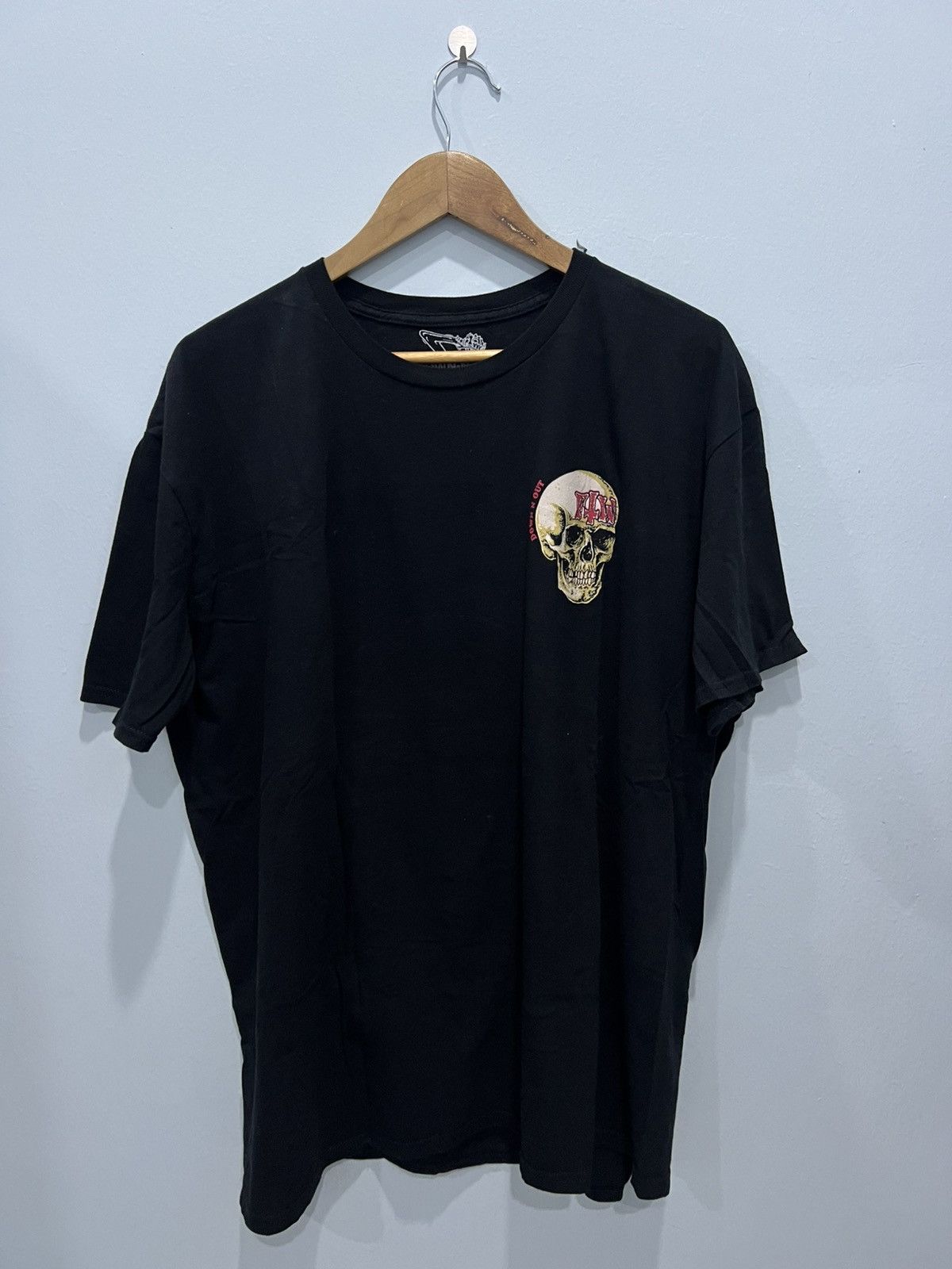 Other Down N Out Skull Black T-shirt Size US XXL / EU 58 / 5 - 2 Thumbnail