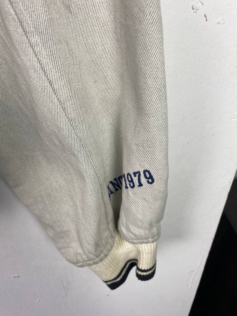 Japanese Brand vintage japanese brands denim bomber jacket nice design Size US M / EU 48-50 / 2 - 9 Thumbnail