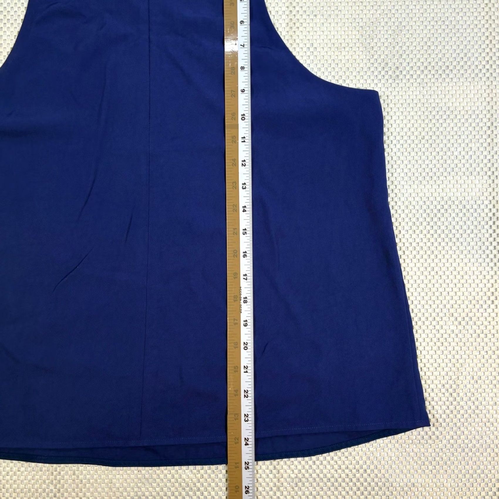 Everlane Everlane Sleeveless Tank Top Blouse Womens 14 Royal Blue Short Sleeveless Round Neck Solid Workwear Casual Summer Spring Size XL / US 12-14 / IT 48-50 - 8 Thumbnail