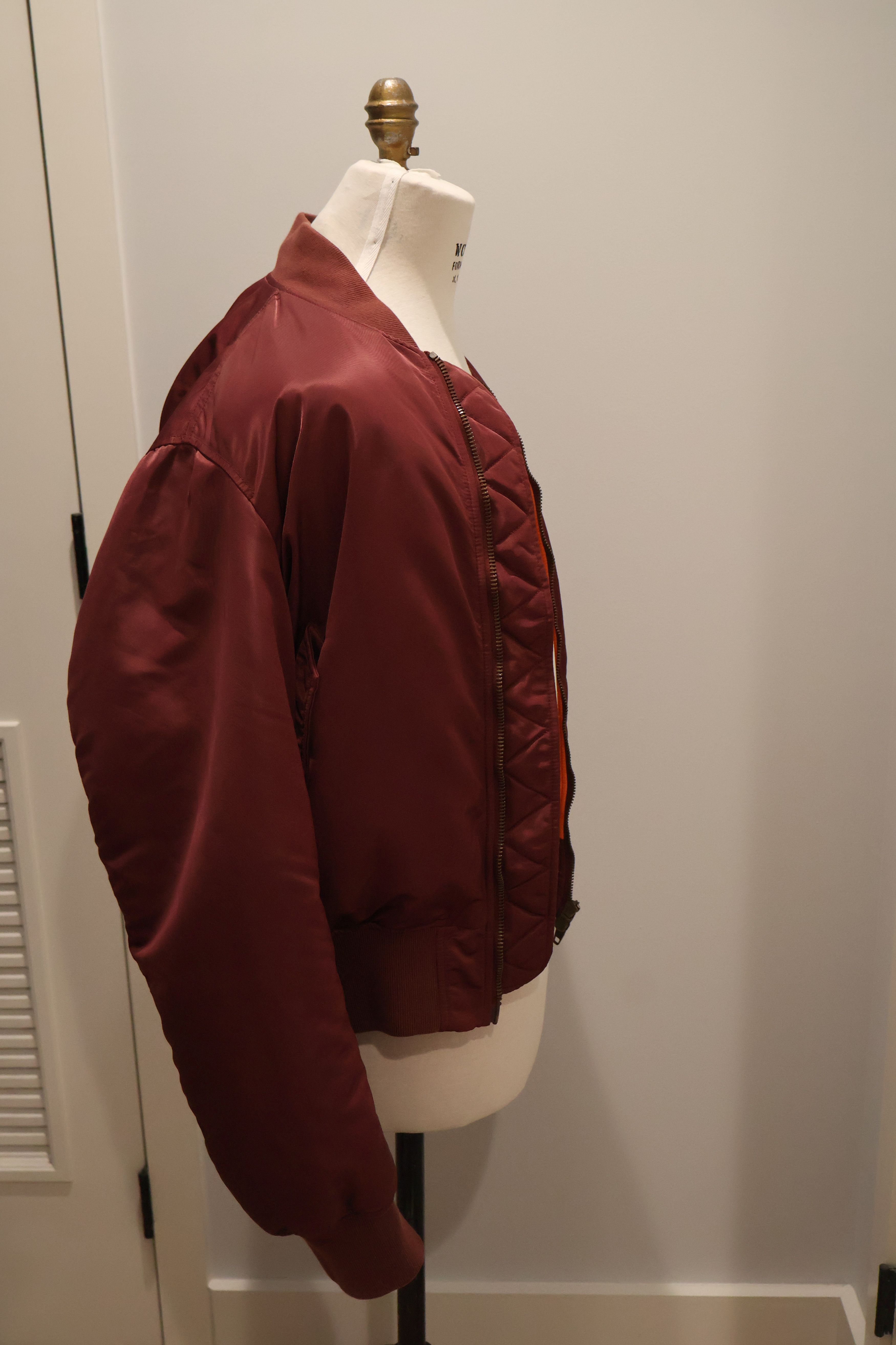 Balenciaga Balenciaga red/burgundy polyamide bomber - mens EU 48 Size US M / EU 48-50 / 2 - 5 Thumbnail