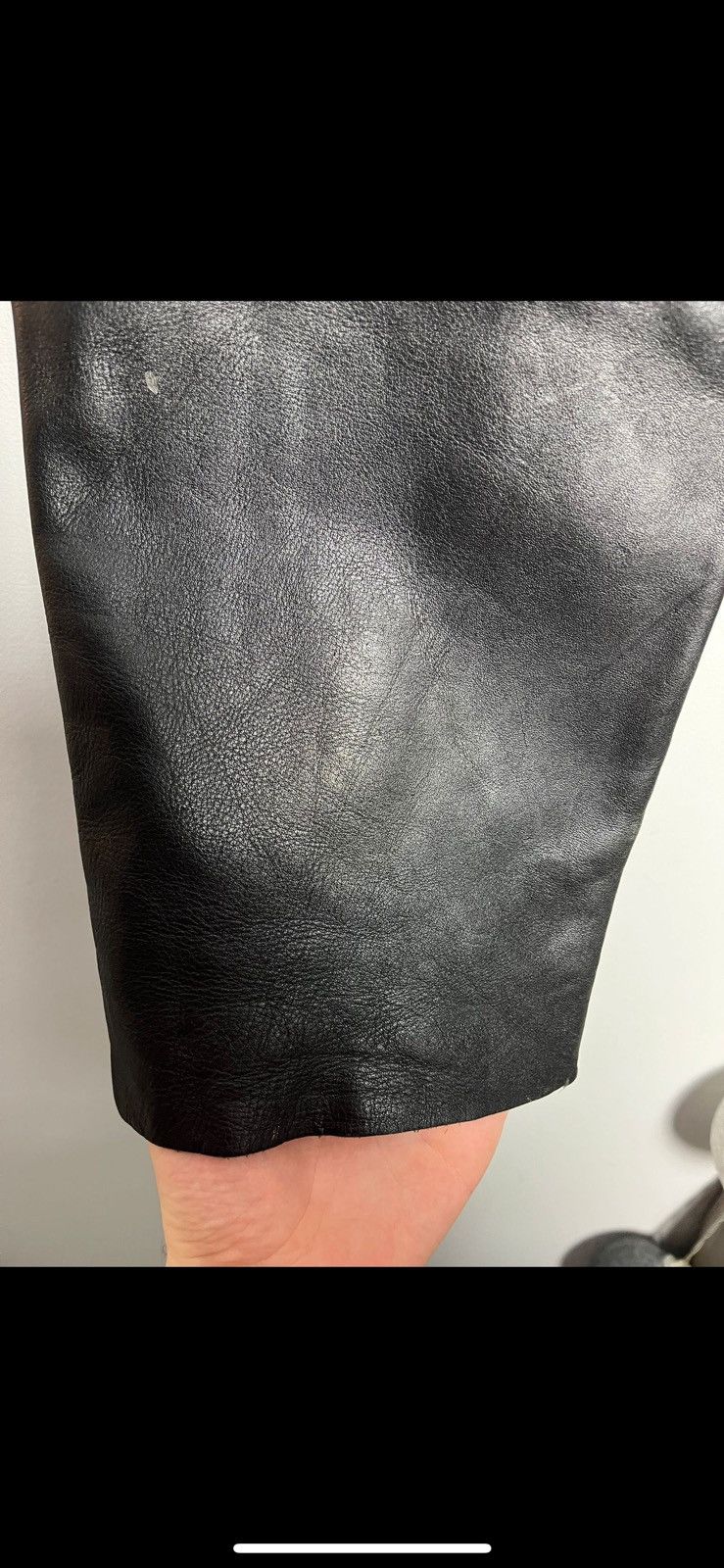 Leather Vintage leather pants motorcycle y2k Size US 28 / EU 44 - 12 Thumbnail