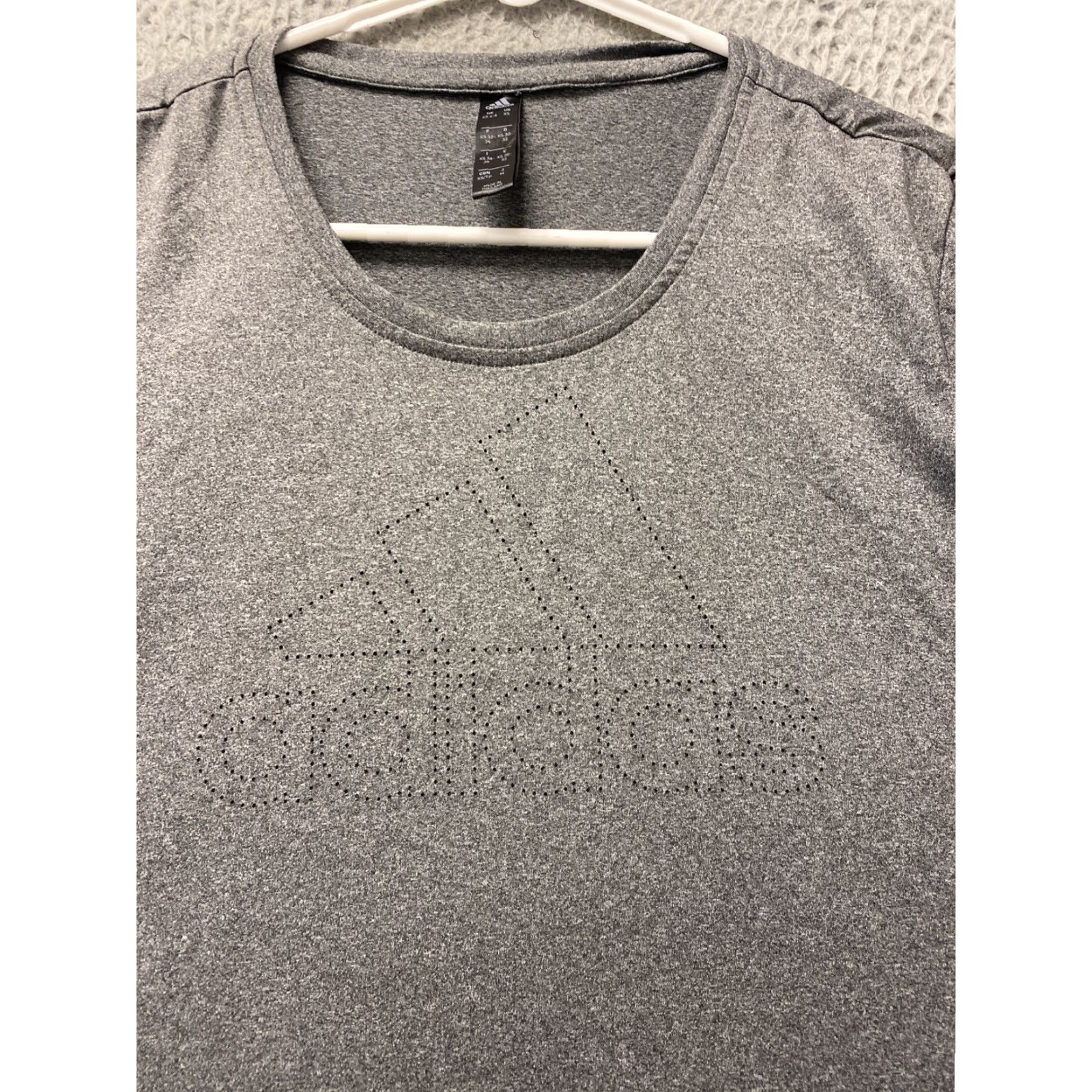 Adidas Adidas T-Shirt Womens Cropped Casual 90s Gray XS Cotton Crew Neck Short Sleeve Womens XS Size XS / US 0-2 / IT 36-38 - 2 Thumbnail