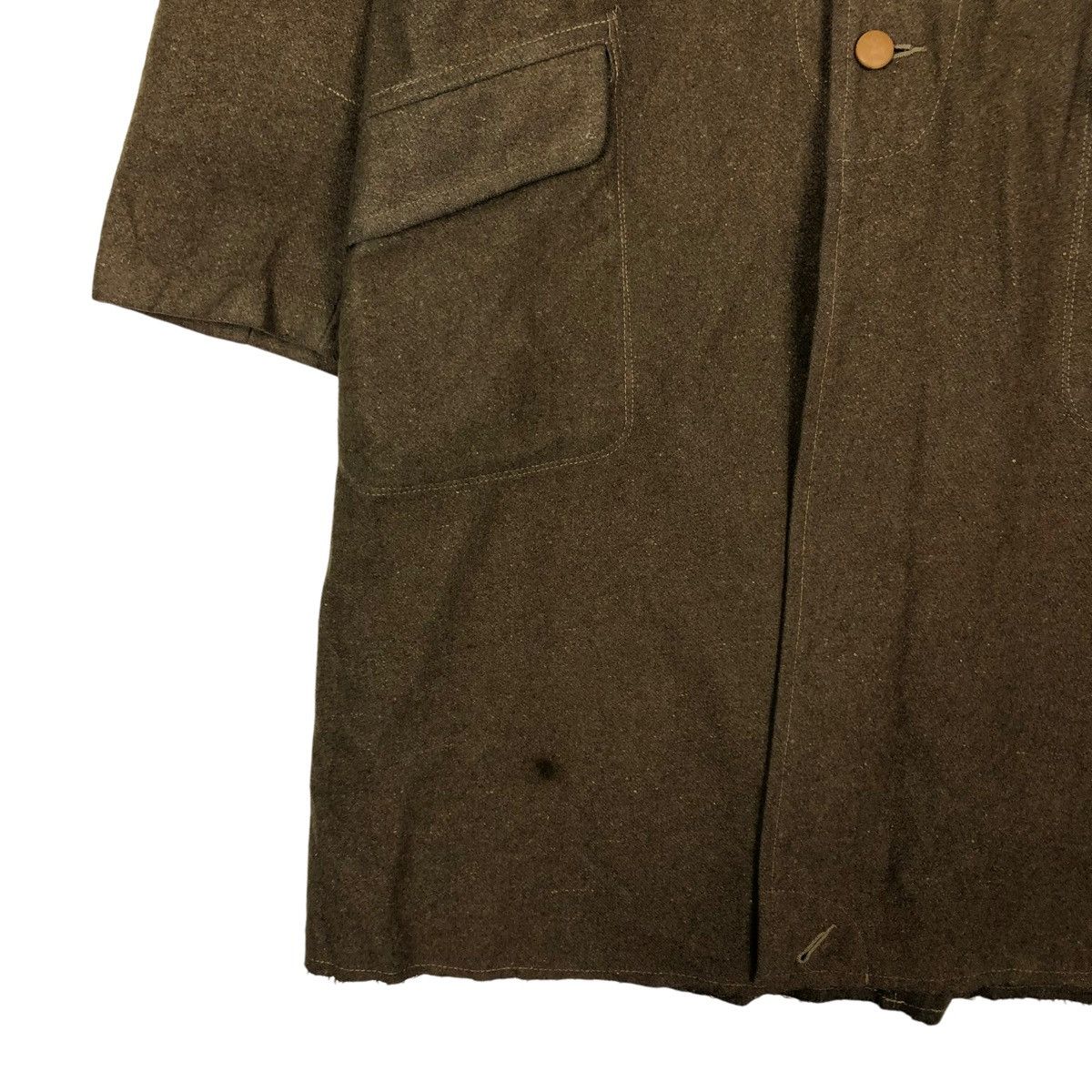 Vintage 🔥VINTAGE 1940’s LONG JACKET WOOL MILITARY USA FORCES USN Size US M / EU 48-50 / 2 - 5 Thumbnail