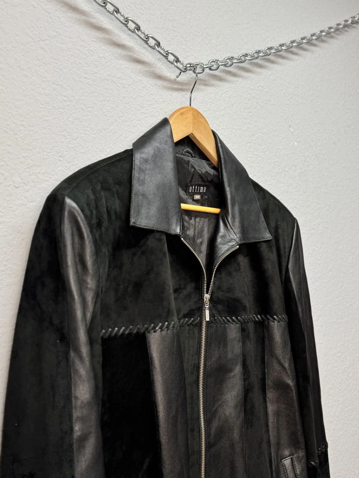 Hysteric Glamour × If Six Was Nine × Vintage VINTAGE CRAZY LEATHER JACKET IFSIXWASNINE STYLE Y2K Size US L / EU 52-54 / 3 - 8 Thumbnail