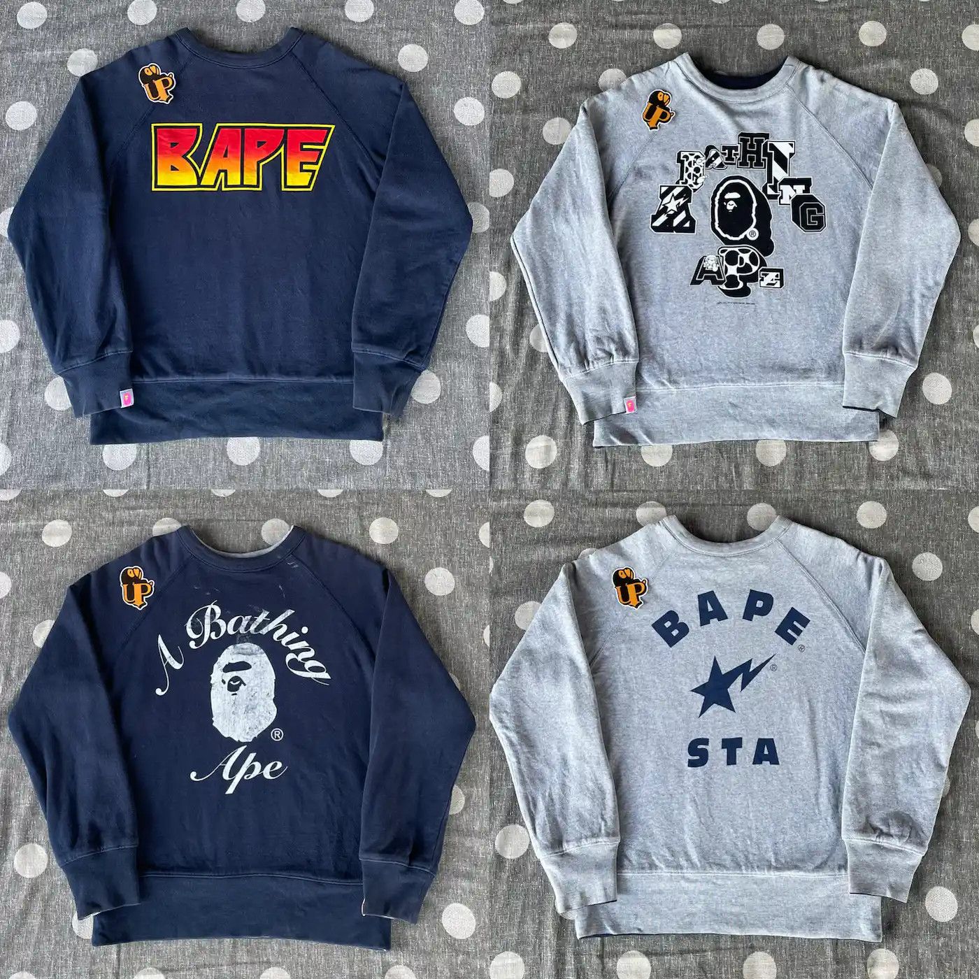 Bape 2005 Bape 4 Ways Reversible Crewneck Sweatshirt Size S / US 4 / IT 40 - 1 Thumbnail