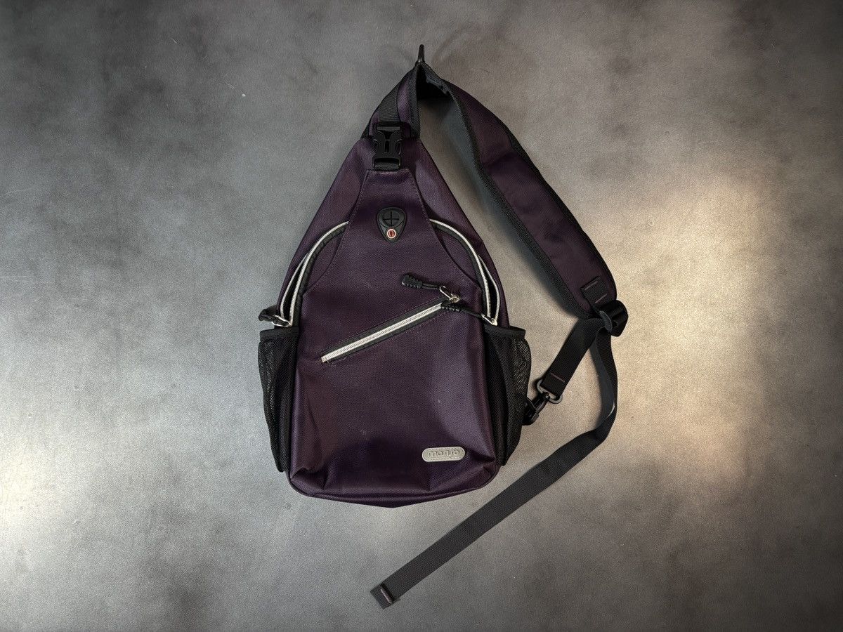 Vintage 2000s Vintage Nylon Crossbody Messenger Plum Purple Prada Size ONE SIZE - 19 Thumbnail