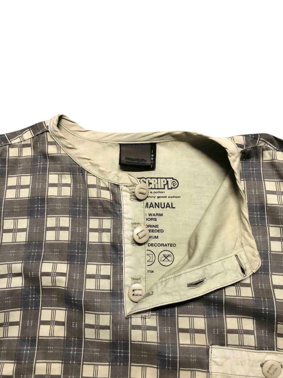 If Six Was Nine × Japanese Brand 2004 Flip The Script Checked Work Gear Shirt Jacket Size US L / EU 52-54 / 3 - 14 Thumbnail