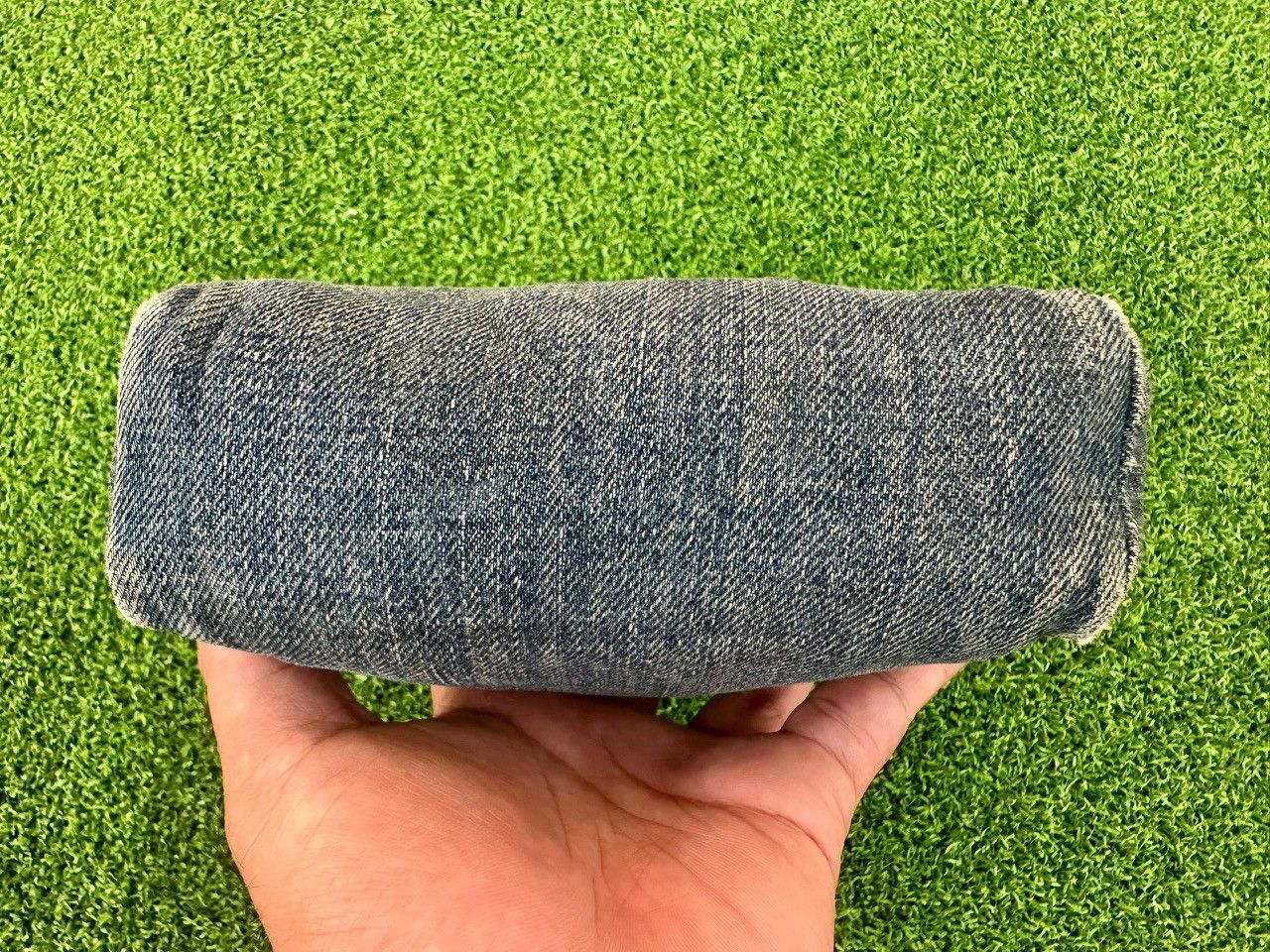 Prada Authentic Prada Denim Cosmetic Pouch Size ONE SIZE - 4 Thumbnail