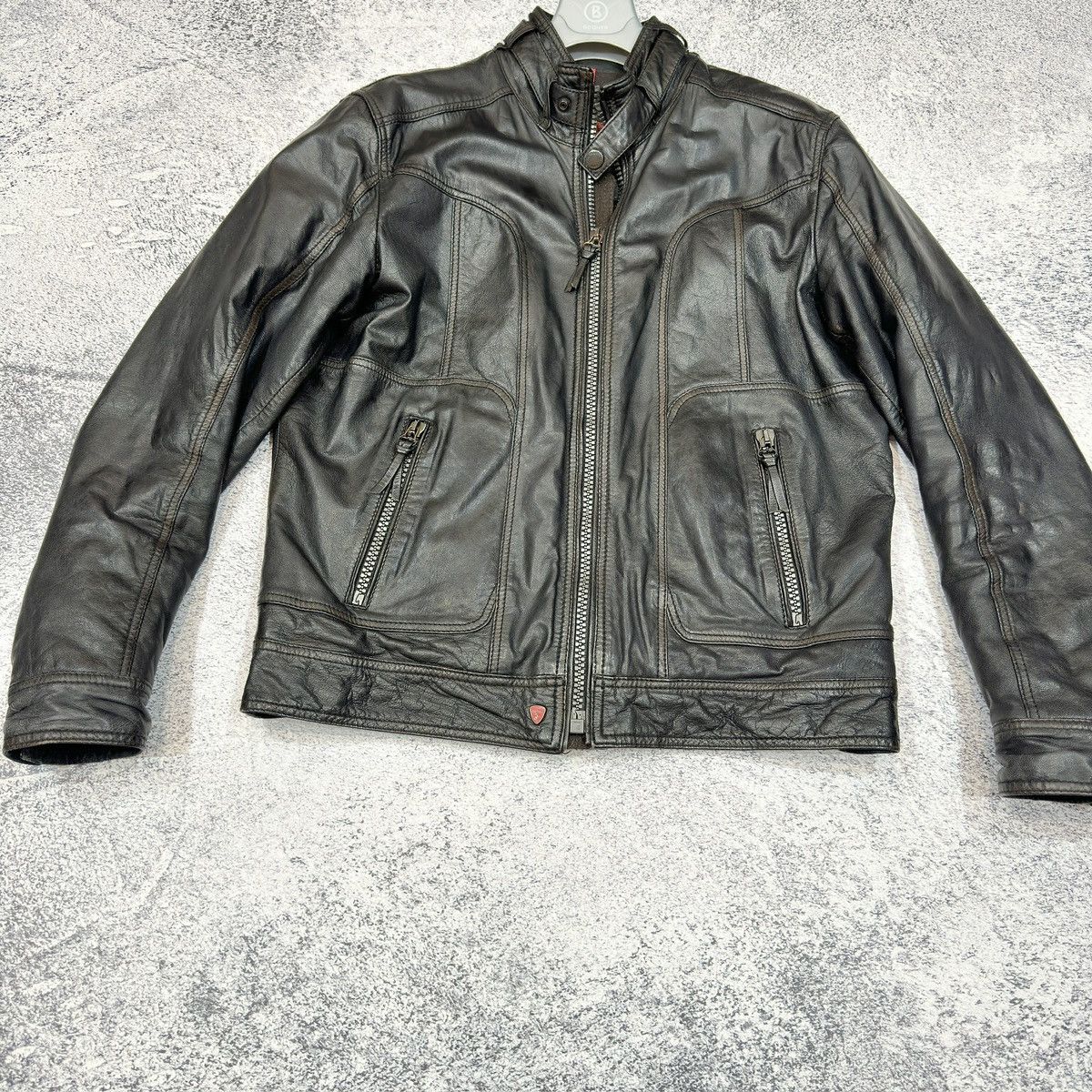 Designer × Strellson Strellson Leather Jacket L size 52 Size US L / EU 52-54 / 3 - 2 Thumbnail