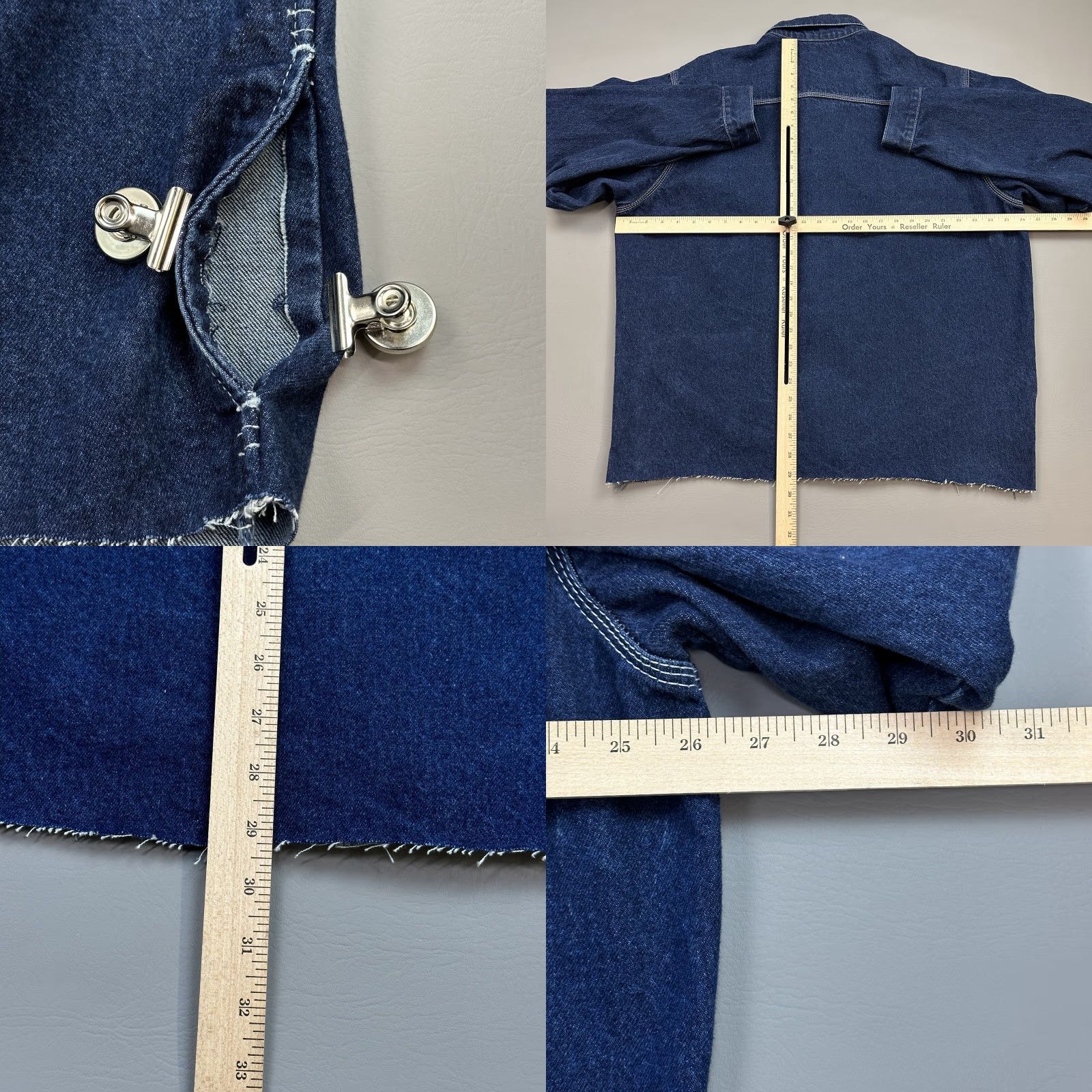 Denime Vintage Loco Street Gear Jacket Mens XL Dark Denim Hip Hop Street Wear 90s Y2K Size US XL / EU 56 / 4 - 8 Thumbnail