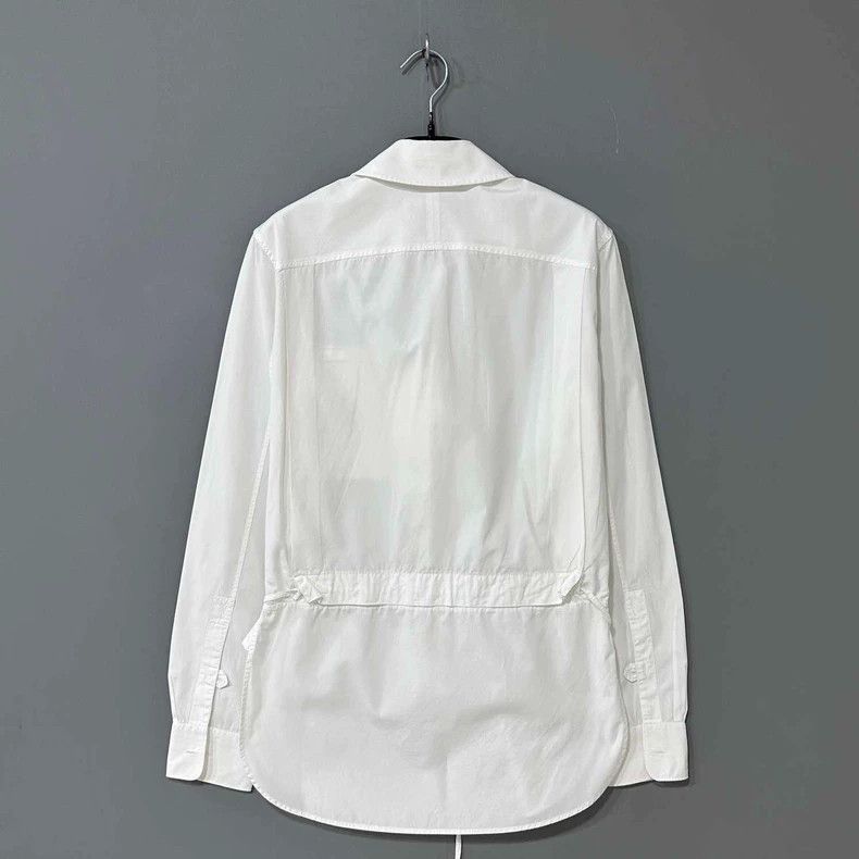 Saint Laurent Paris Saint Laurent Paris size 37 White waist zip-up shirt 2505- Size US M / EU 48-50 / 2 - 3 Thumbnail