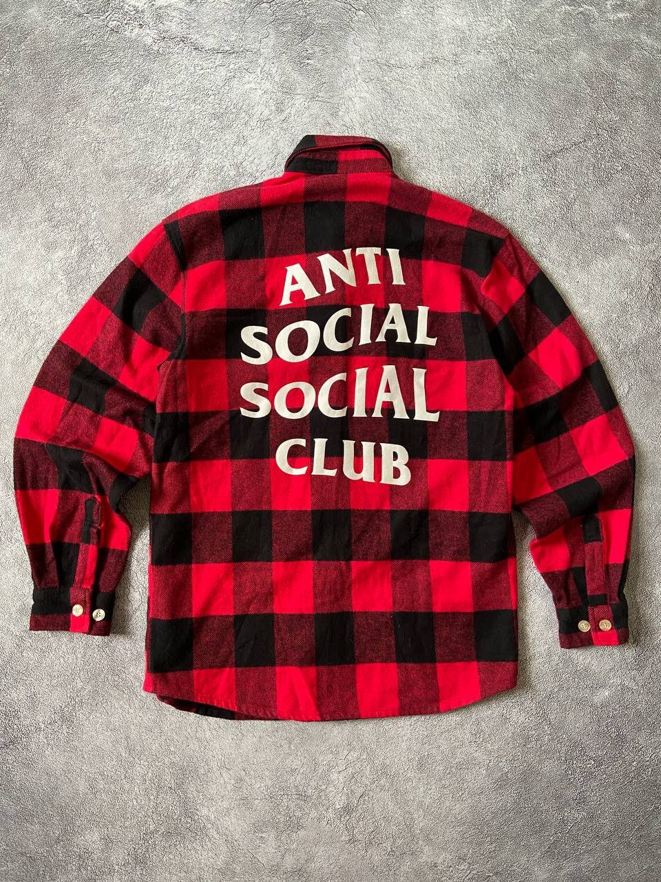 Anti Social Social Club Anti Social Social Club Button Up Flannel Red Size US S / EU 44-46 / 1 - 1 Thumbnail