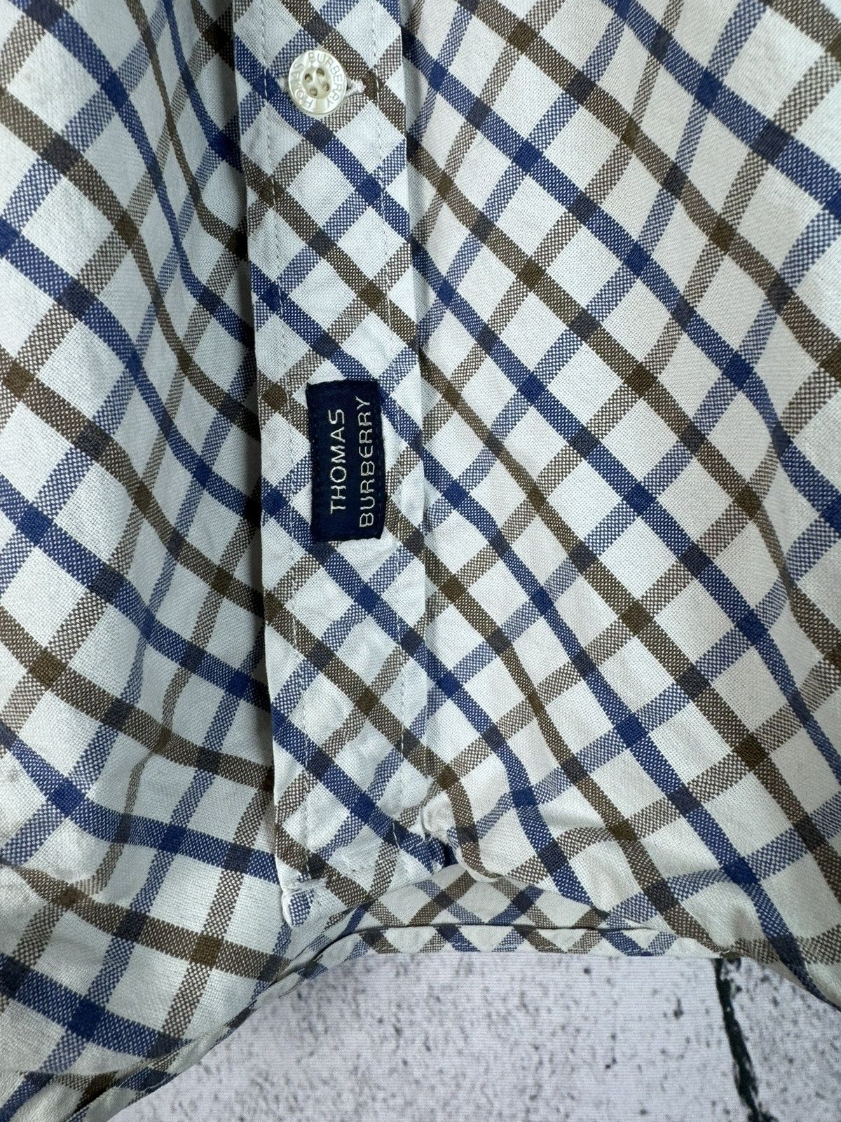 Burberry Thomas Burberry Vintage Shirt Size US L / EU 52-54 / 3 - 4 Thumbnail