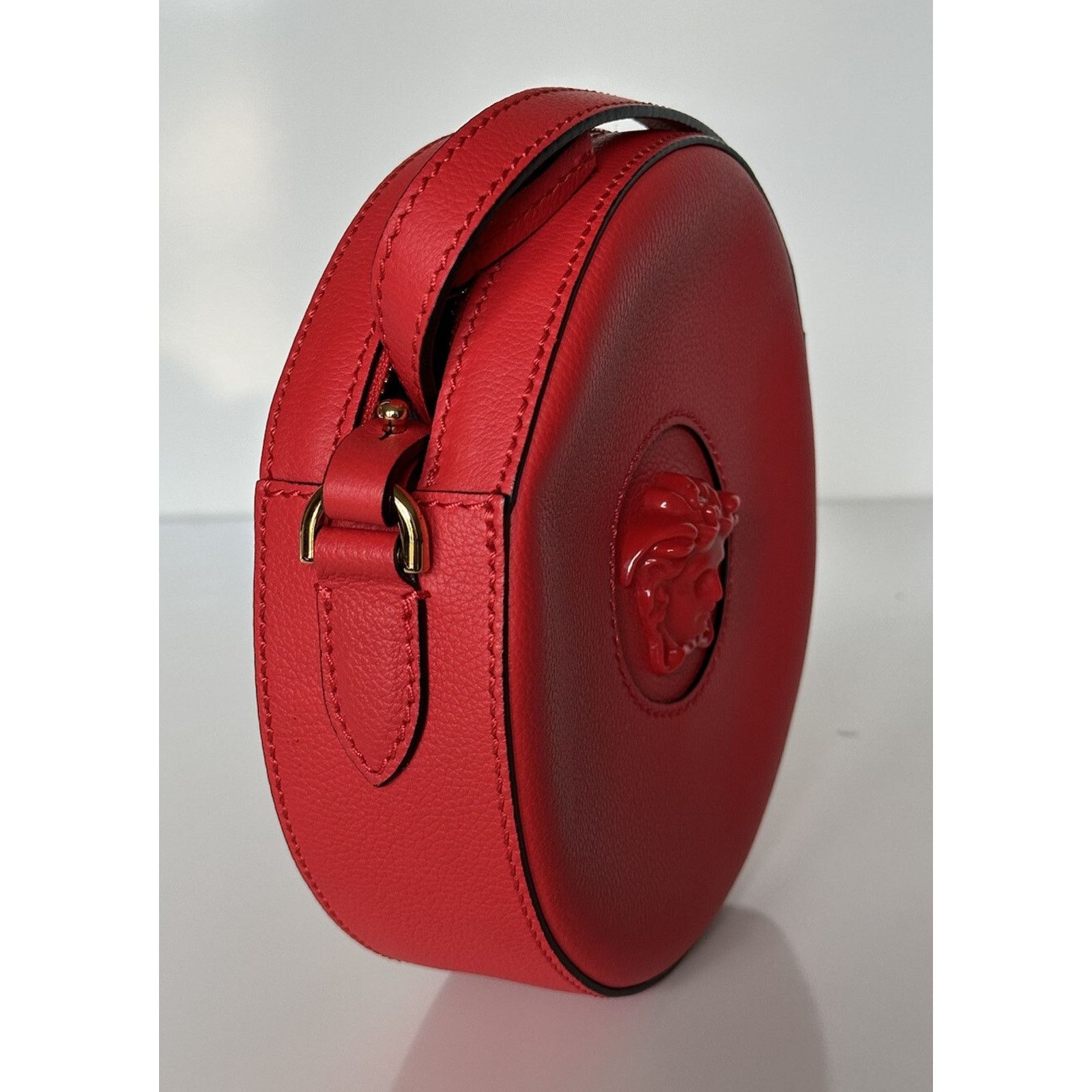 Versace Versace Medusa Head Leather Round Red Crossbody Bag DBFI050 Size ONE SIZE - 5 Thumbnail