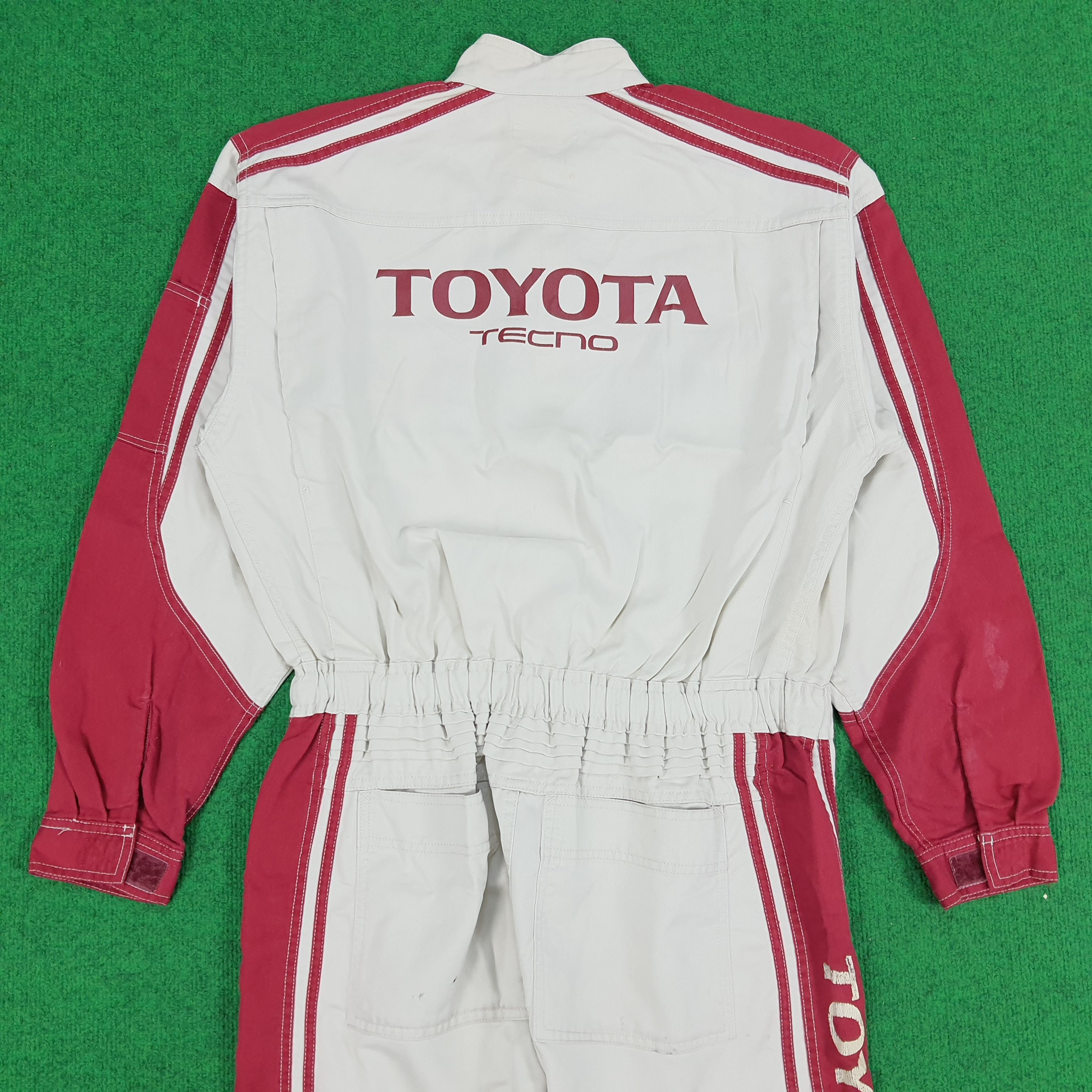 Japanese Brand × Vintage Vintage Tecno Toyota Japan Racing Workwear Coverall Size US M / EU 48-50 / 2 - 1 Thumbnail