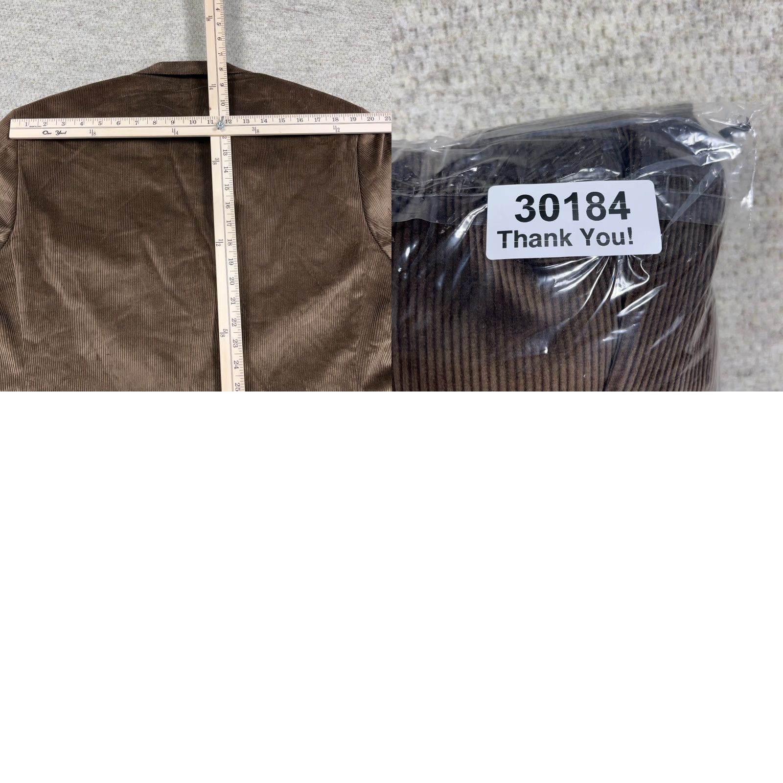 Brooks Brothers Brooks Brothers Crown & Ivy Sport Coat Blazer Men 46 R Brown Corduroy Jacket Blazer NEW Size 46R - 9 Thumbnail