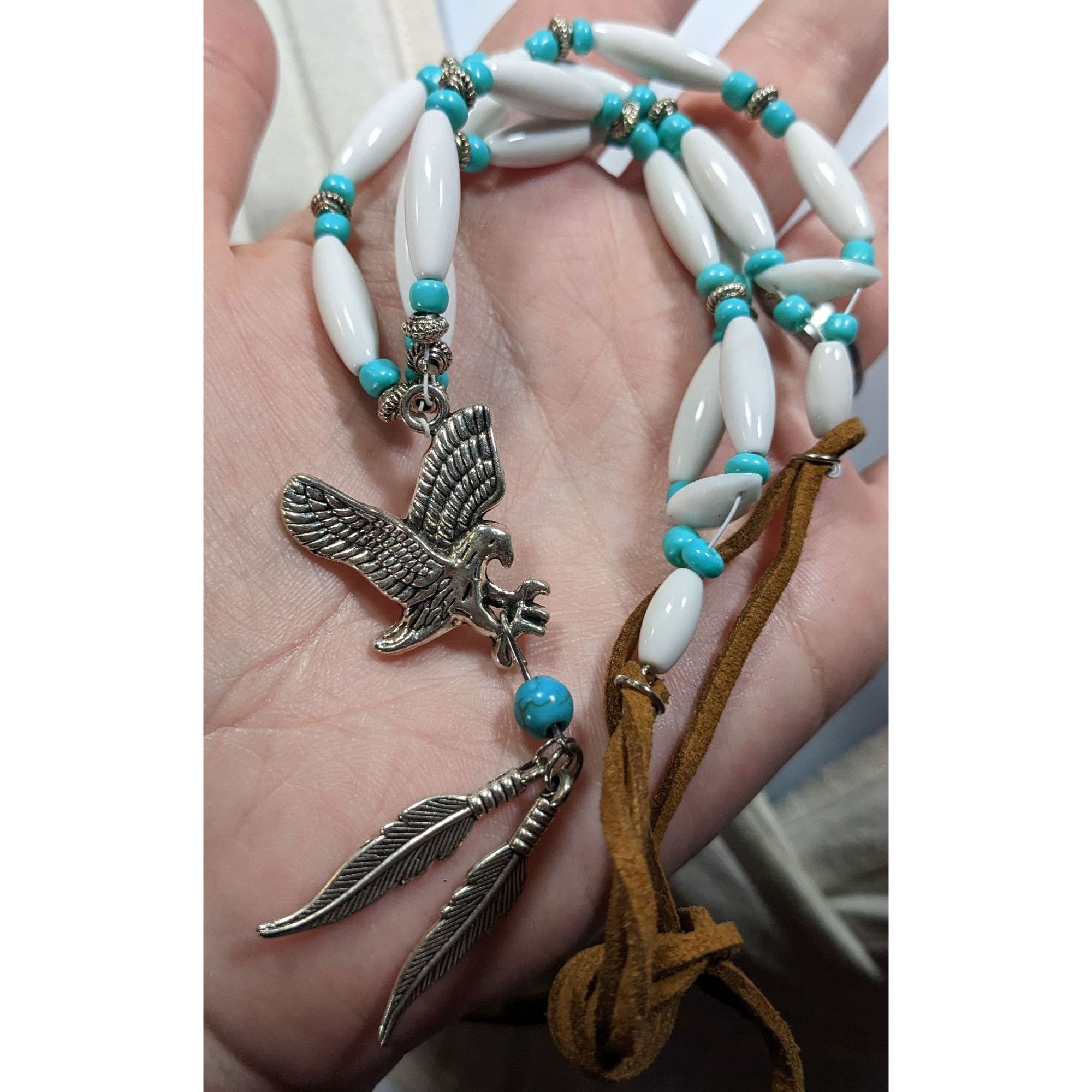 Other Southwestern Eagle Necklace With Feather Charms Size ONE SIZE - 5 Thumbnail