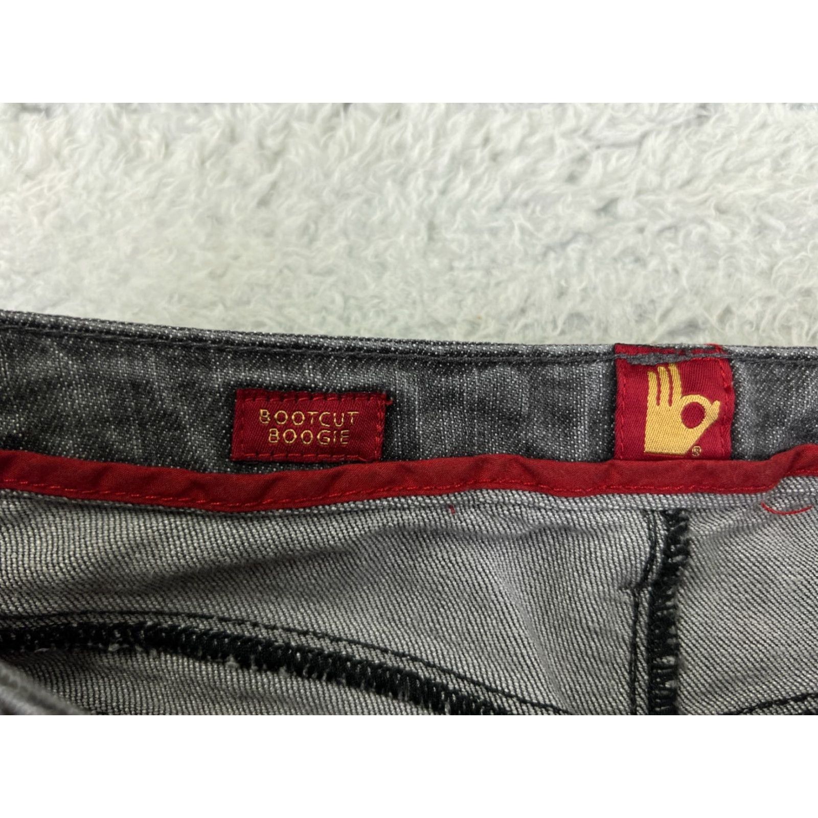 Vintage Sasson Womens Jeans Bootcut Cotton Blend 31x28 Gray Denim 2010s Fall Summer Spring Winter Regular Fit Size 32" / US 10 / IT 46 - 6 Thumbnail