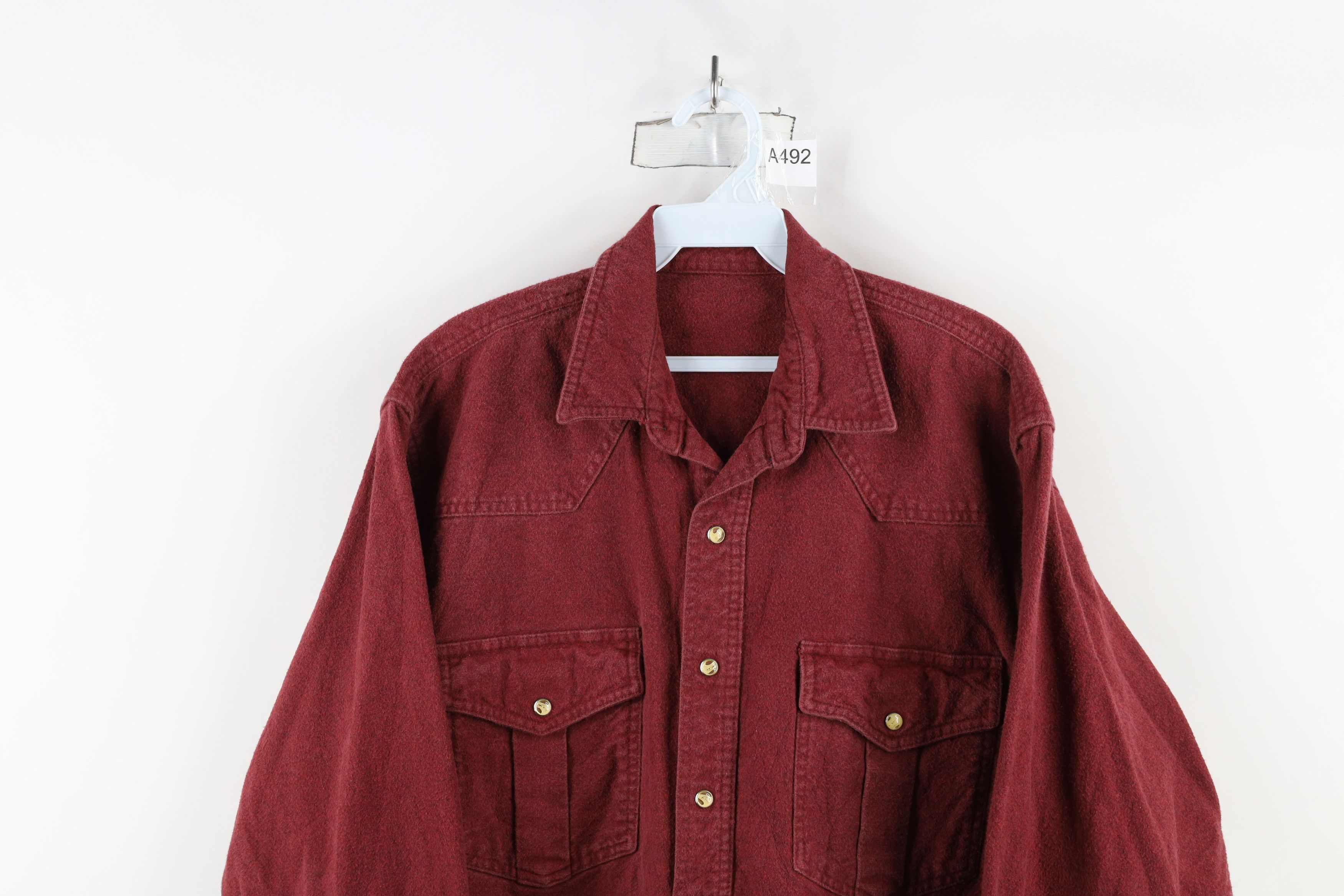 Vintage Vintage 90s Streetwear Heavyweight Western Button Shirt Size US XL / EU 56 / 4 - 2 Thumbnail