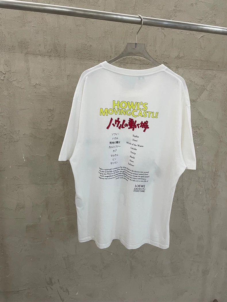 Loewe LOEWE White Hal's Moving Castle co-branded logo short slee Size M / US 6-8 / IT 42-44 - 2 Thumbnail