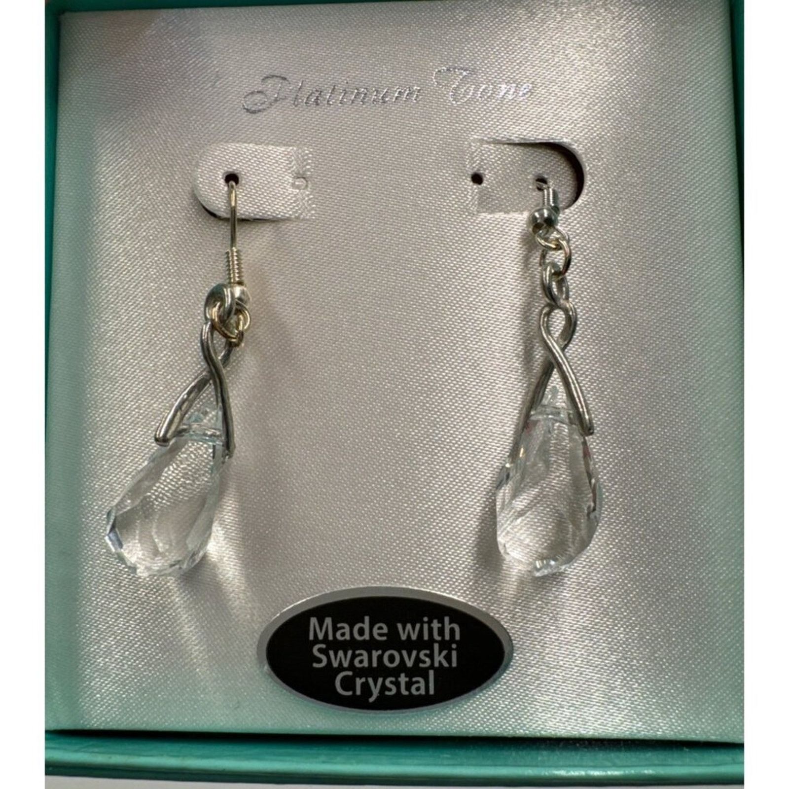 Swarovski Swarovski Crystal Teardrop Dangle Earrings New in Box Size ONE SIZE - 1 Thumbnail