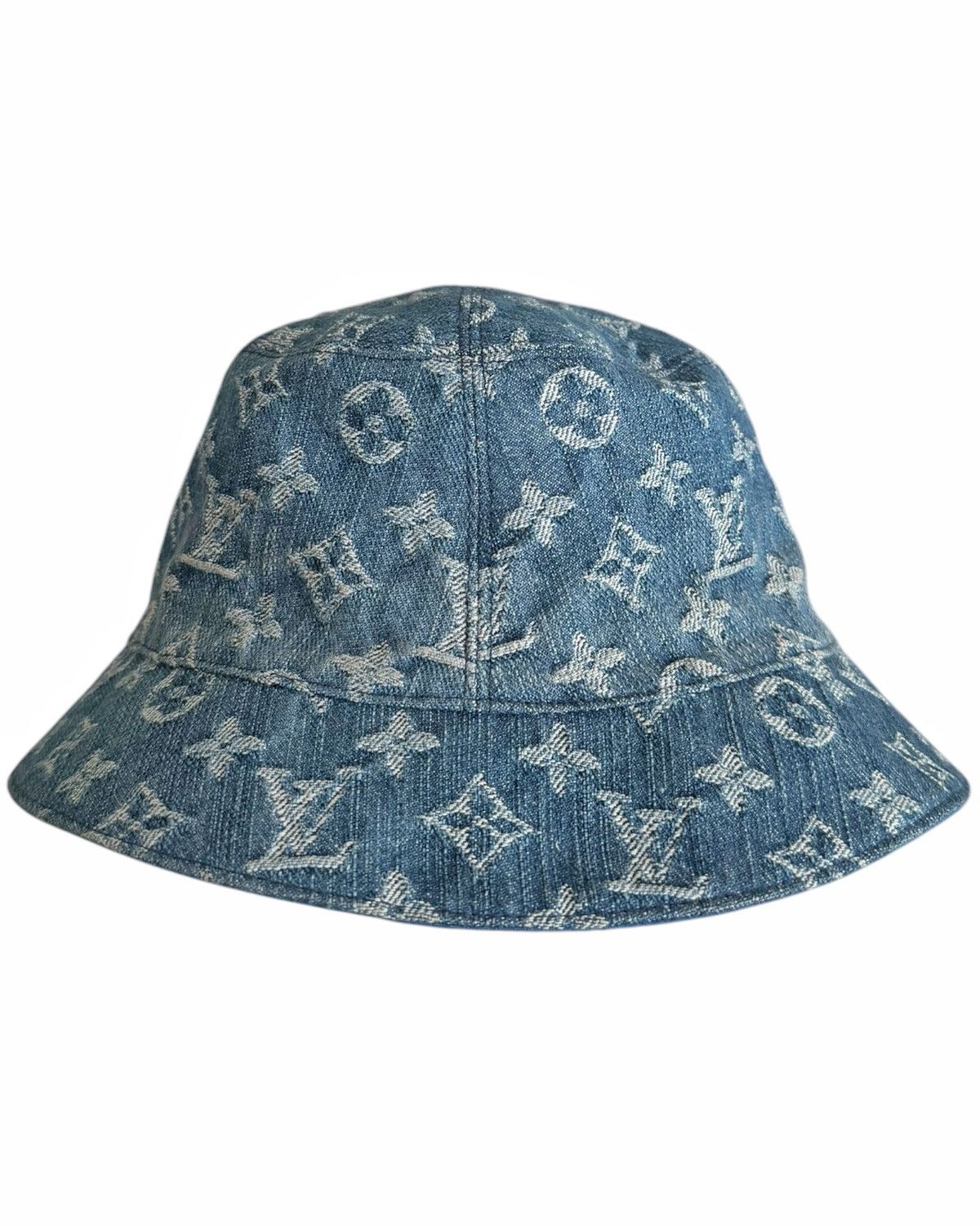 Louis Vuitton 2000’s Denim Monogram LV Reversible Bucket Hat Size ONE SIZE - 1 Thumbnail