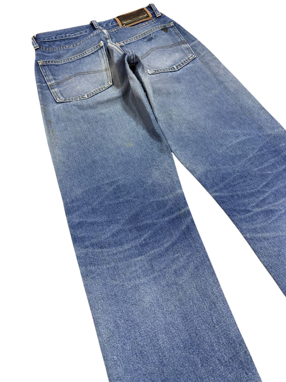 Armani × Giorgio Armani Vtg 90s Armani Faded Bleached Dirty Washed Jeans Size US 28 / EU 44 - 9 Thumbnail