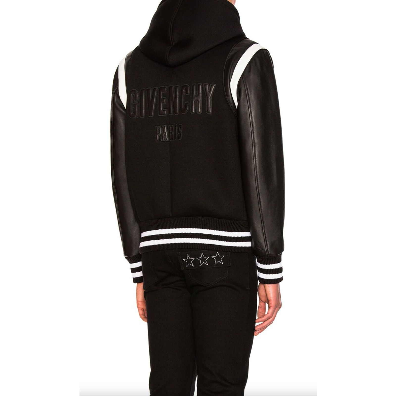 Givenchy Givenchy Neoprene Lambskin Leather Hoodie Teddy Jacket 48 Size US M / EU 48-50 / 2 - 14 Thumbnail