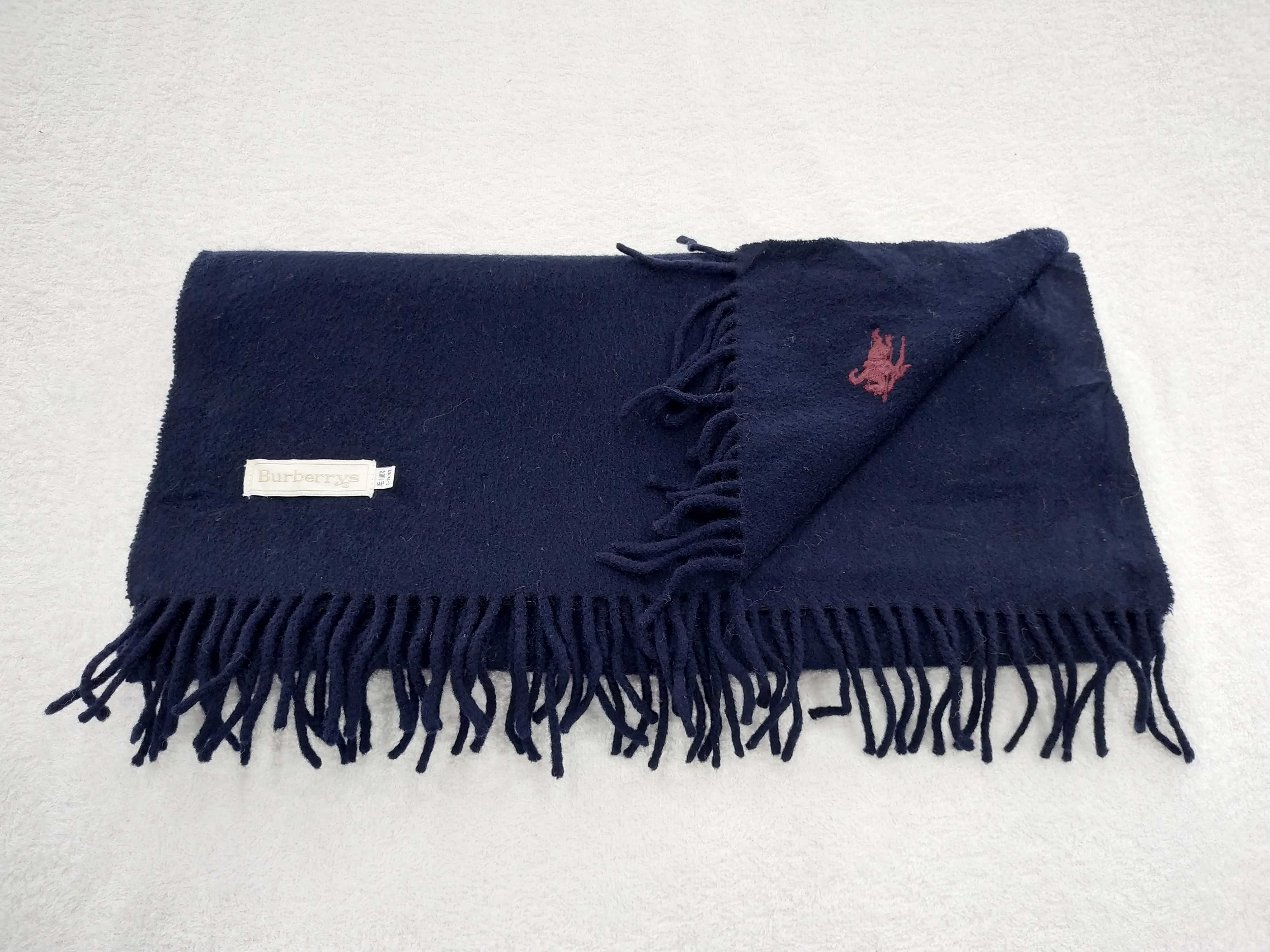 Burberry Vintage Burberry Wool Scarf/Muffler/Neckwear MF013 Size ONE SIZE - 4 Thumbnail