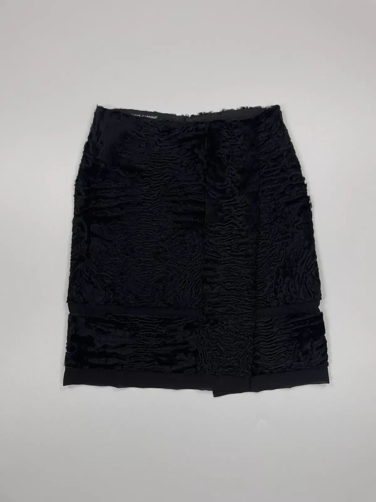 Dolce & Gabbana VINTAGE 2000s Dolce&Gabbana LAMBSKIN SILK SKIRT ARCHIVE Size 27" / US 4 / IT 40 - 1 Thumbnail