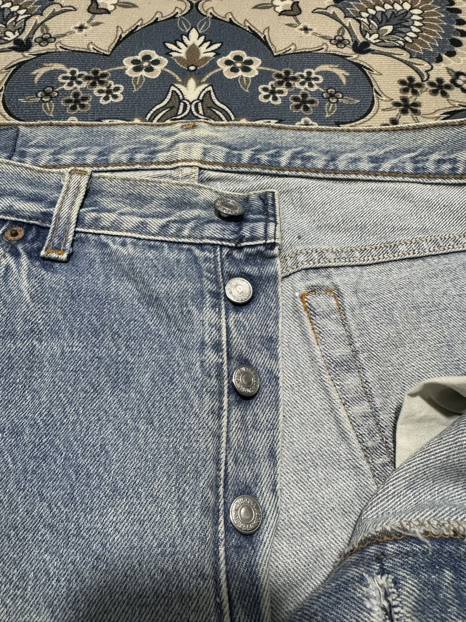 Japanese Brand × Levi's Vintage Levi's 501 Reconstruction Distressed Jeans Kapital Size US 36 / EU 52 - 8 Thumbnail