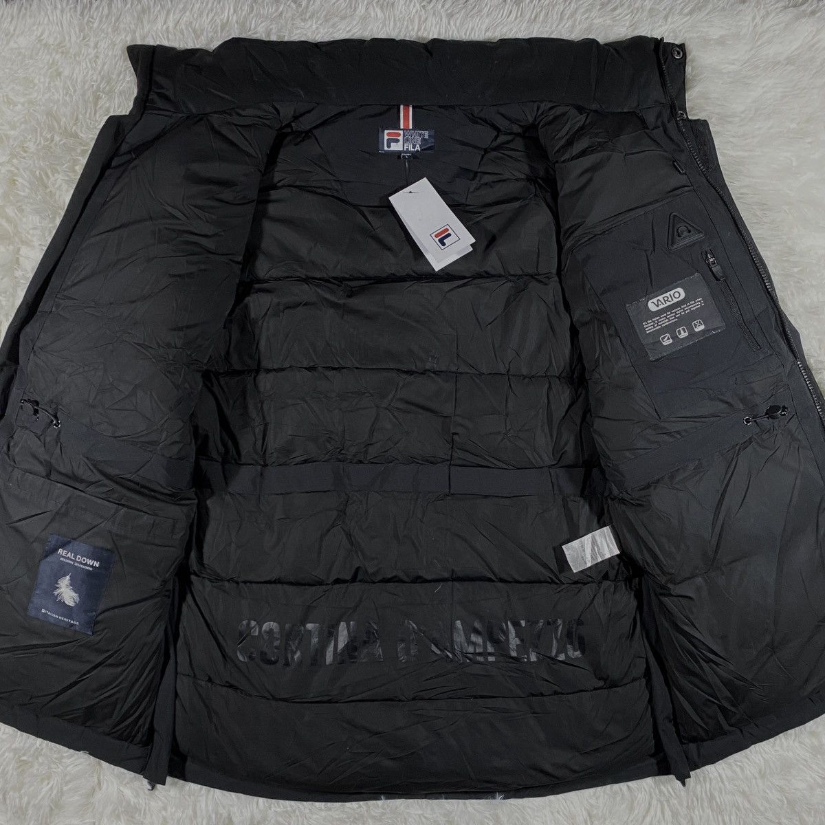 Fila Fila White Line Real Down Black Jacket Size US M / EU 48-50 / 2 - 2 Thumbnail