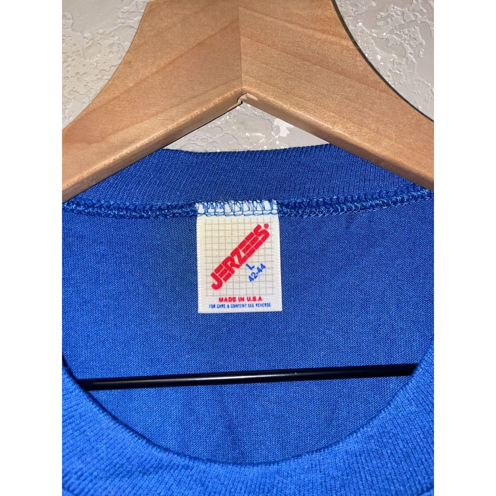 Jerzees Vintage Bald Eagle Shirt Proud American Montana Blue Tee VTG Size US L / EU 52-54 / 3 - 9 Thumbnail